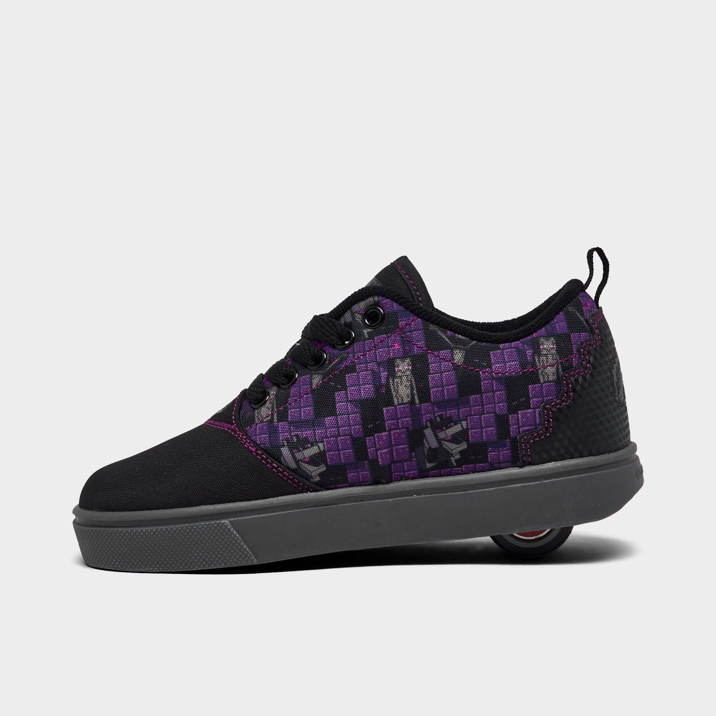 Heelys Big Kids x Minecraft Pro 20 Casual Shoes in Black/Purple Size: 4.0