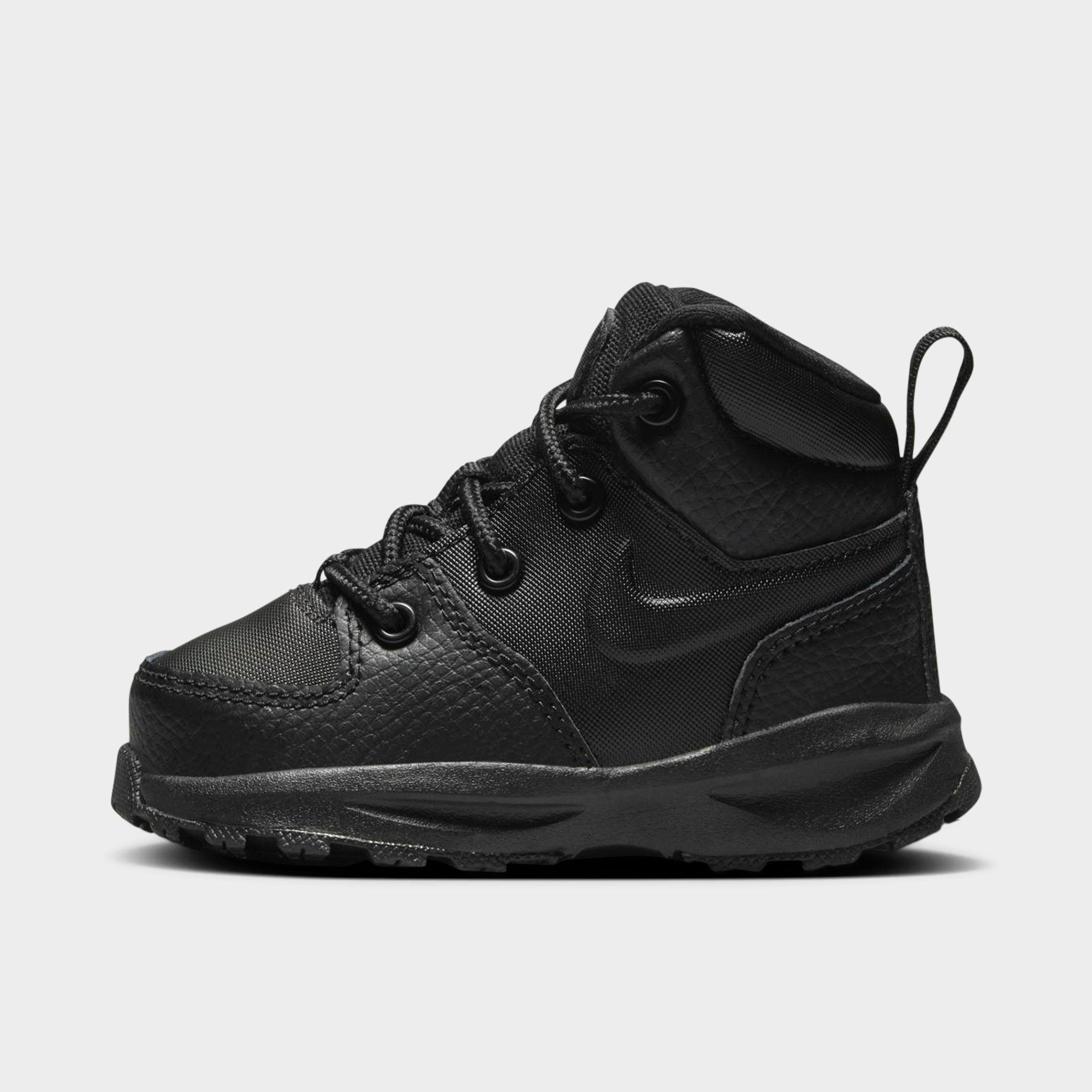Nike Kids Toddler Manoa Leather Boots in Black Size: 4.0