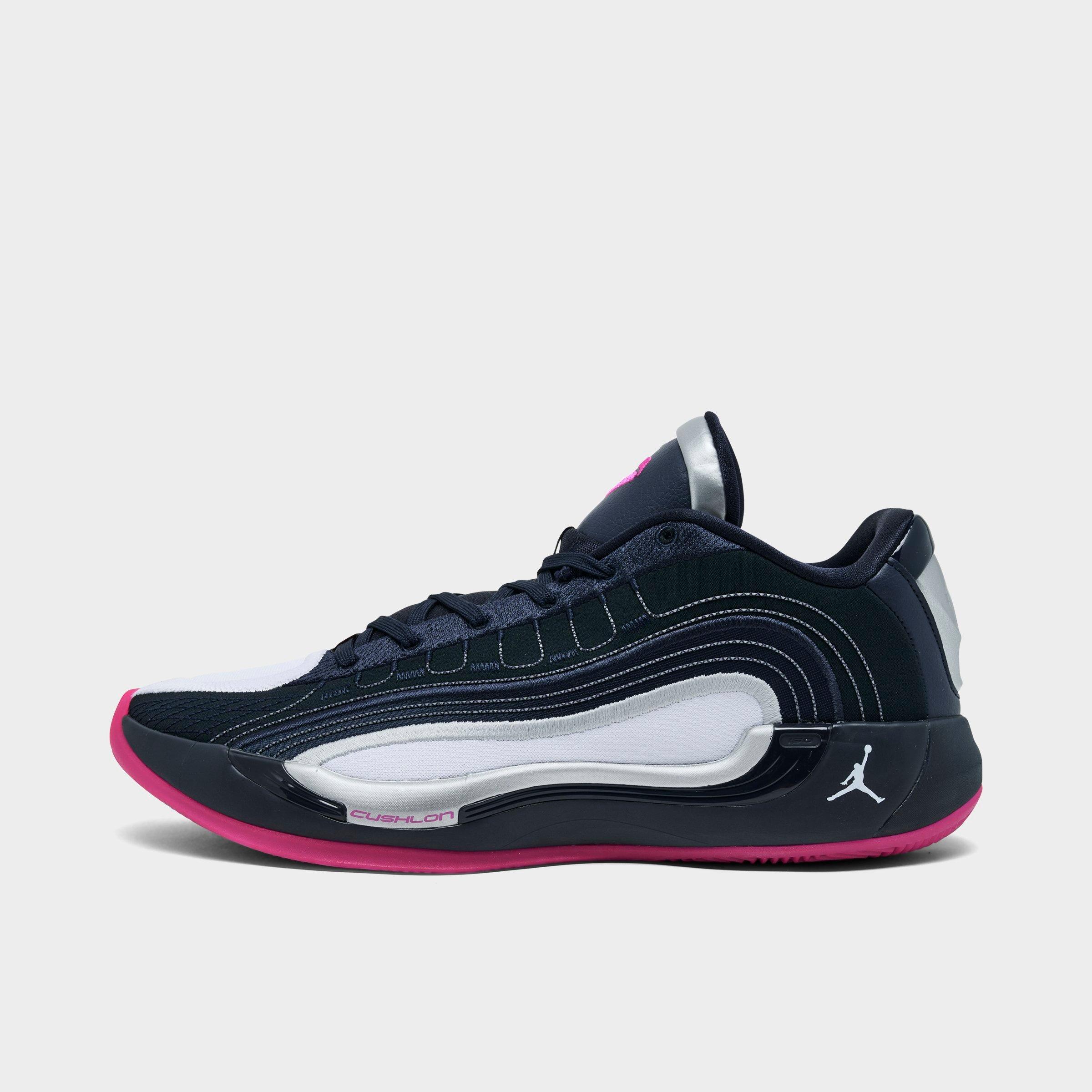 Jordan Men's Luka 4 Basketball Shoes in Dark Obsidian/Metallic Silver/Black Size: 7.5