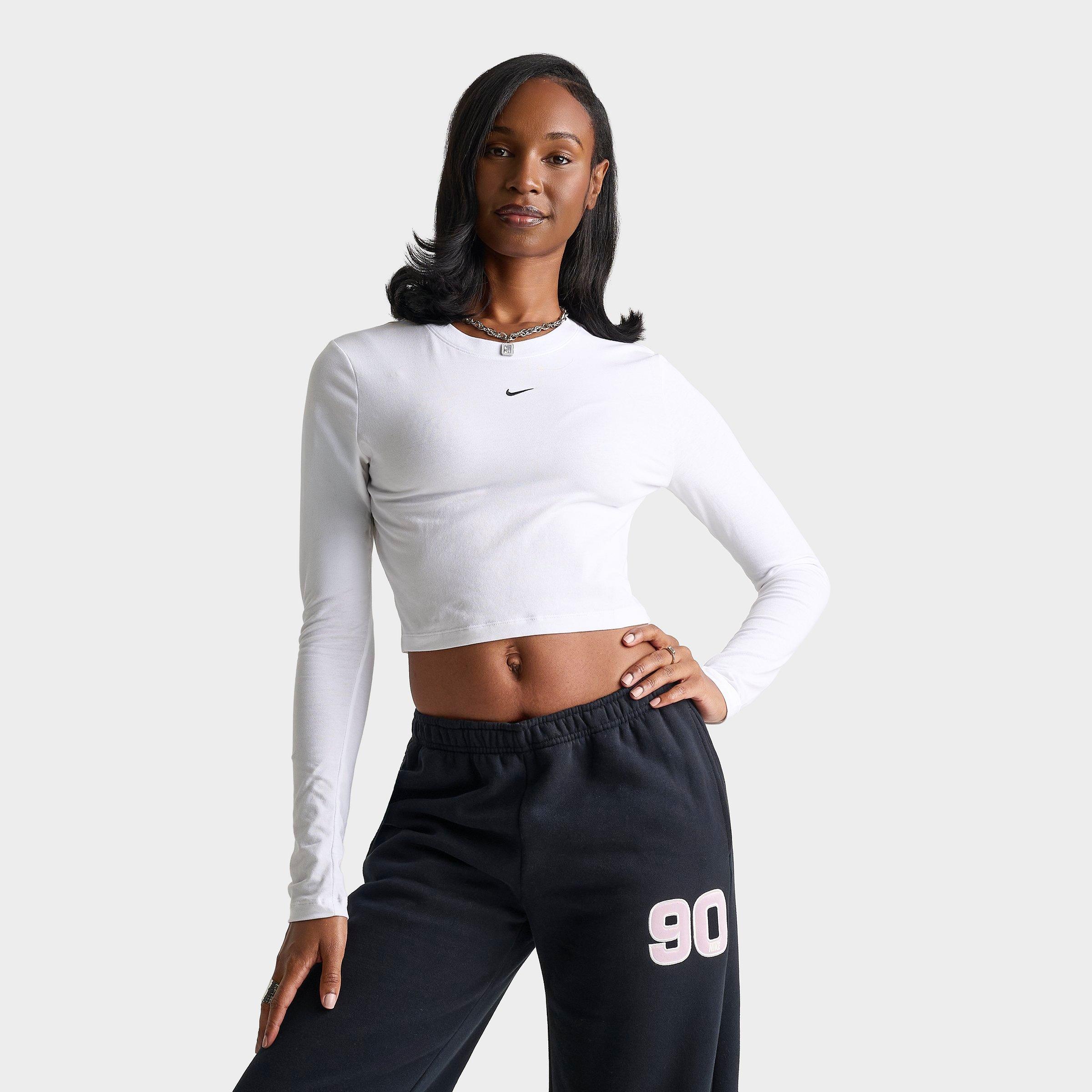 Nike Women's Sportswear Chill Knit Long-Sleeve Slim Crop Top