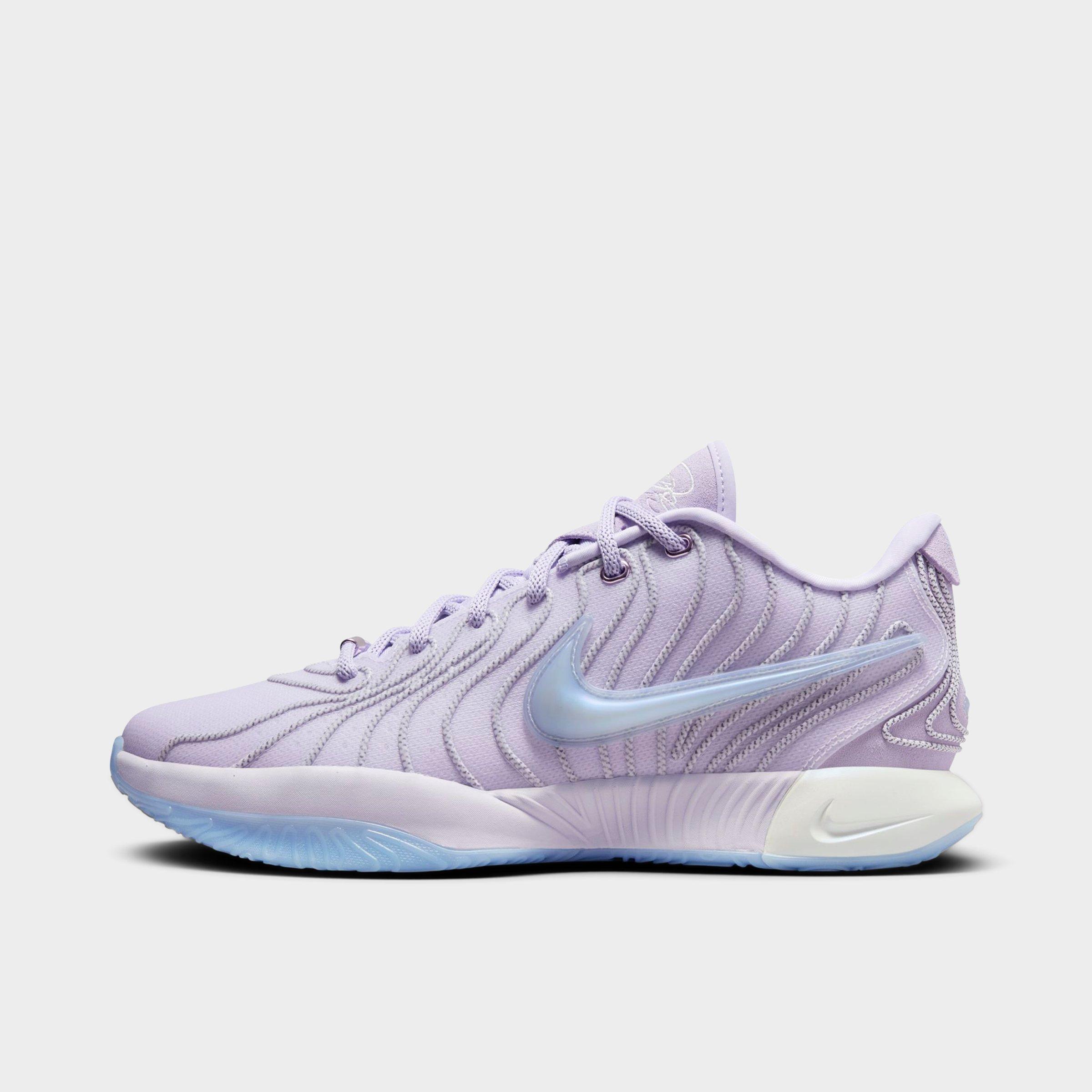 Nike Men's LeBron 21 Basketball Shoes in Barely Grape/Lilac Bloom/Summit White Size: 9.0