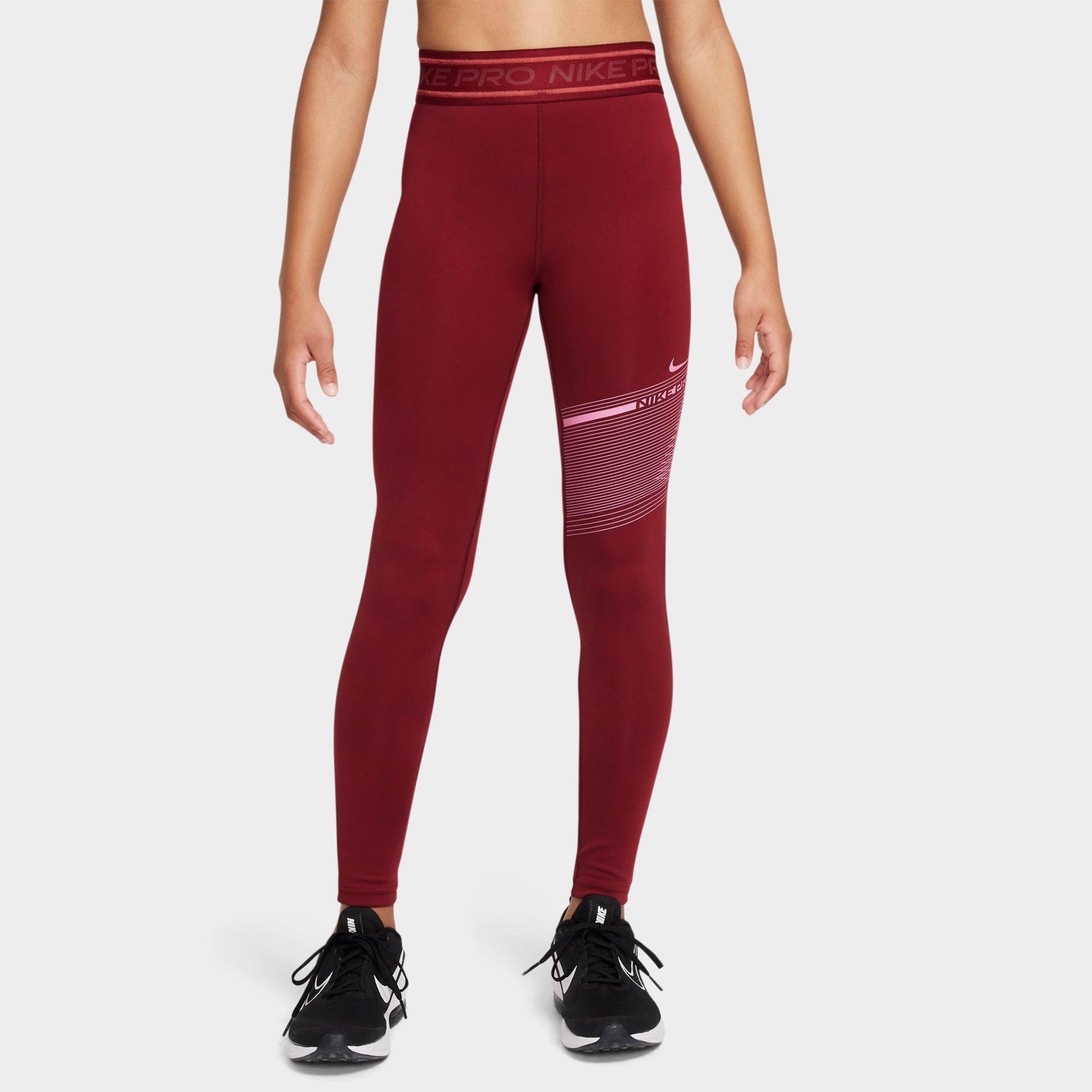 Girls' Nike Pro Dri-FIT Mid-Rise Leggings