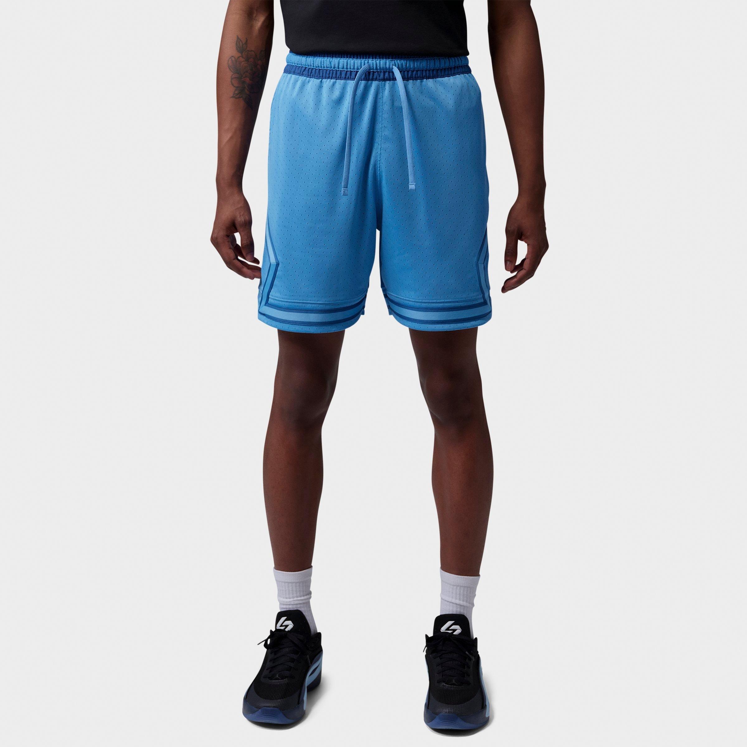 Jordan Men's Sport Dri-FIT Mesh Diamond Shorts in Blue Beyond/True Blue/True Blue Size: 2XL