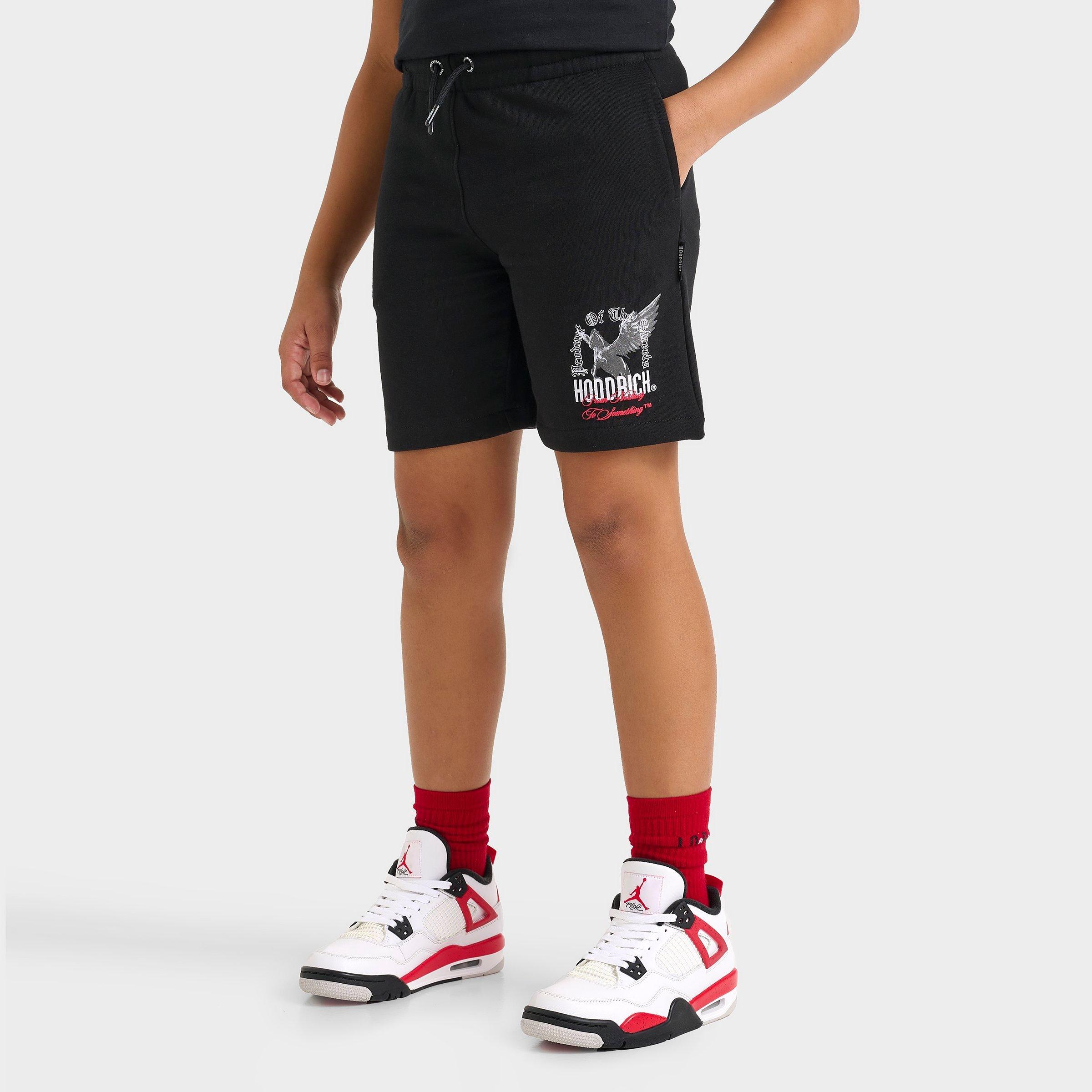 Hoodrich Kids Pegasus Shorts in Black Size: Small