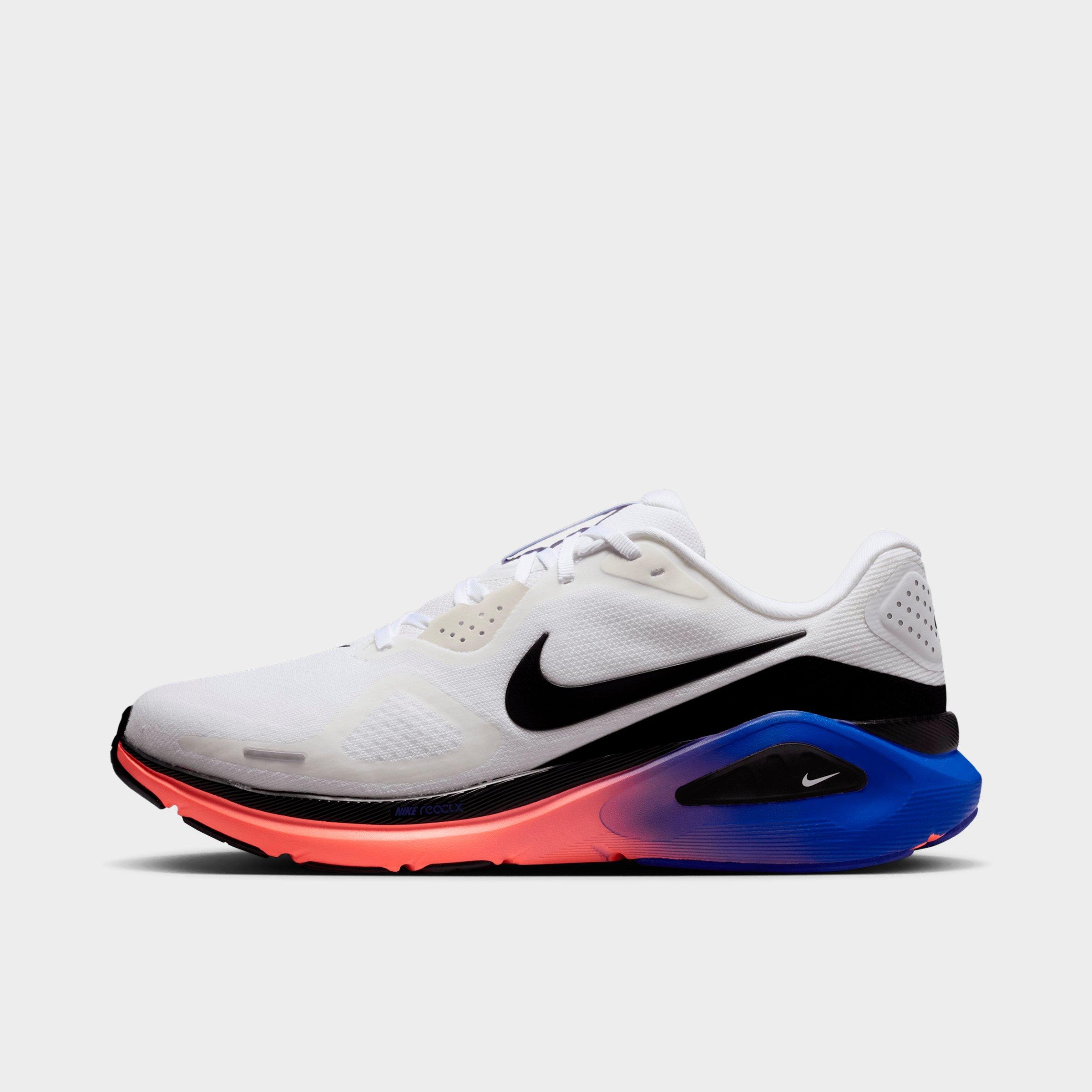 Nike Men's Structure 26 Running Shoes in White/Atomic Pink/Racer Blue Size: 9.0
