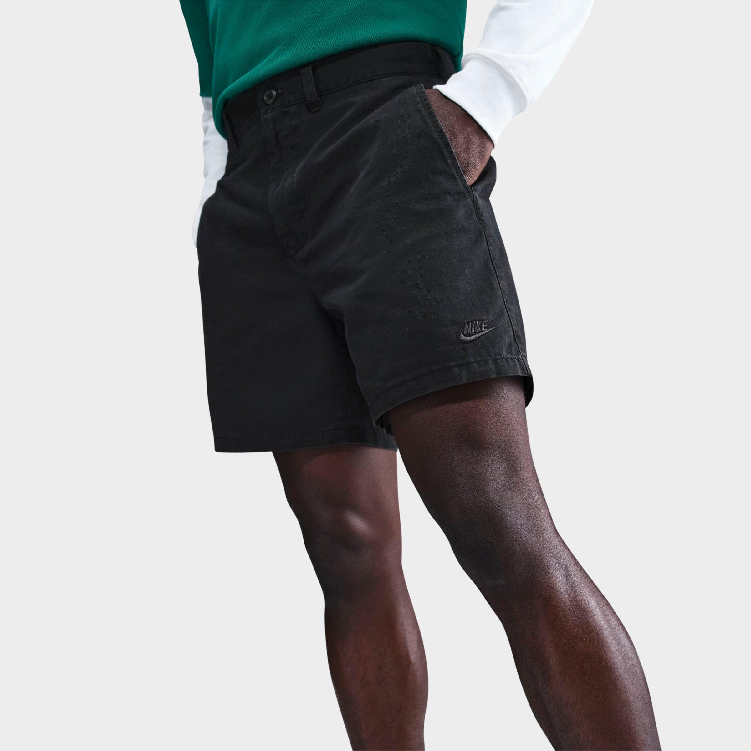 Nike Men's Club Washed Chino Shorts in Black Size: 30