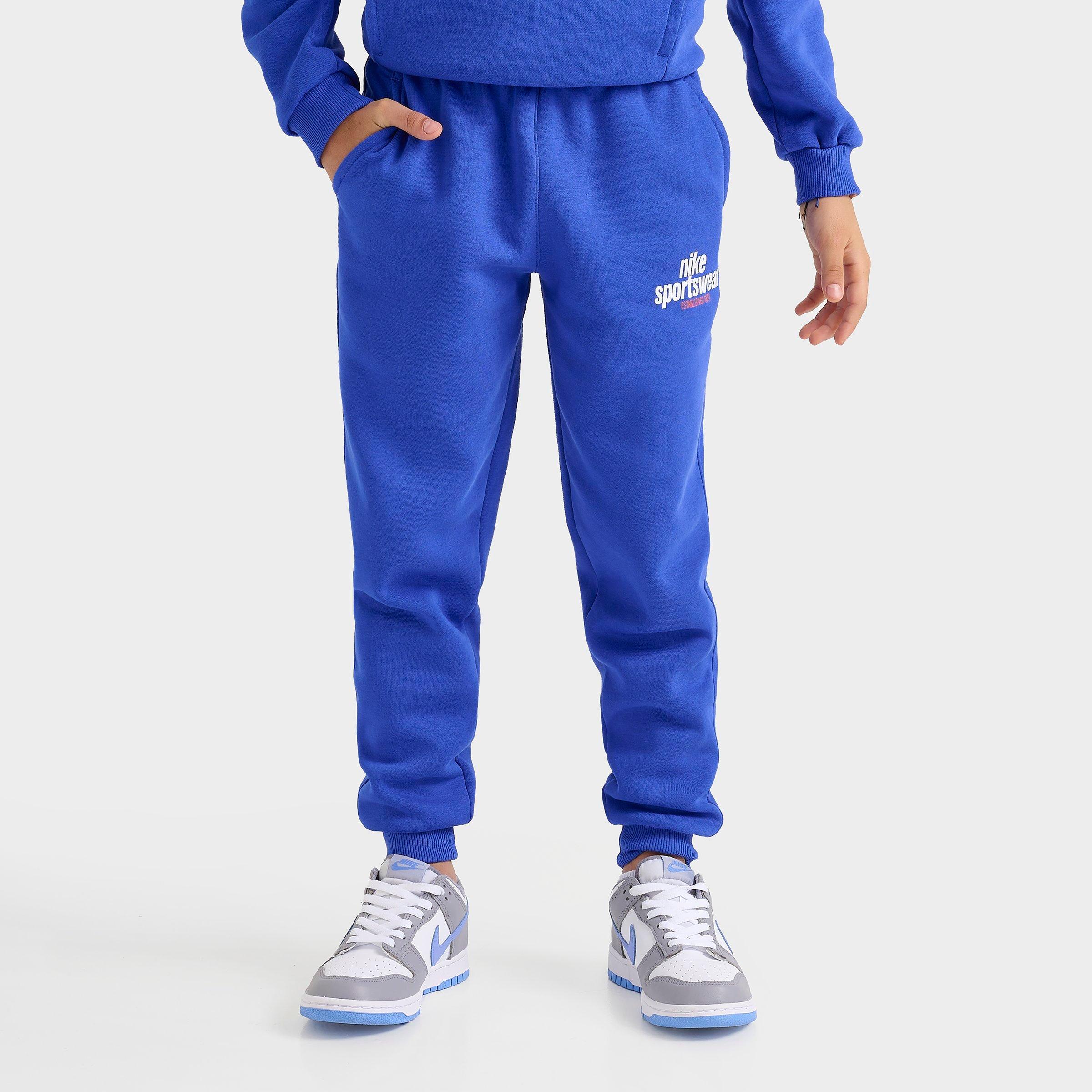 Nike Kids Sportswear Club Fleece Jogger Pants in Game Royal/White Size: Small