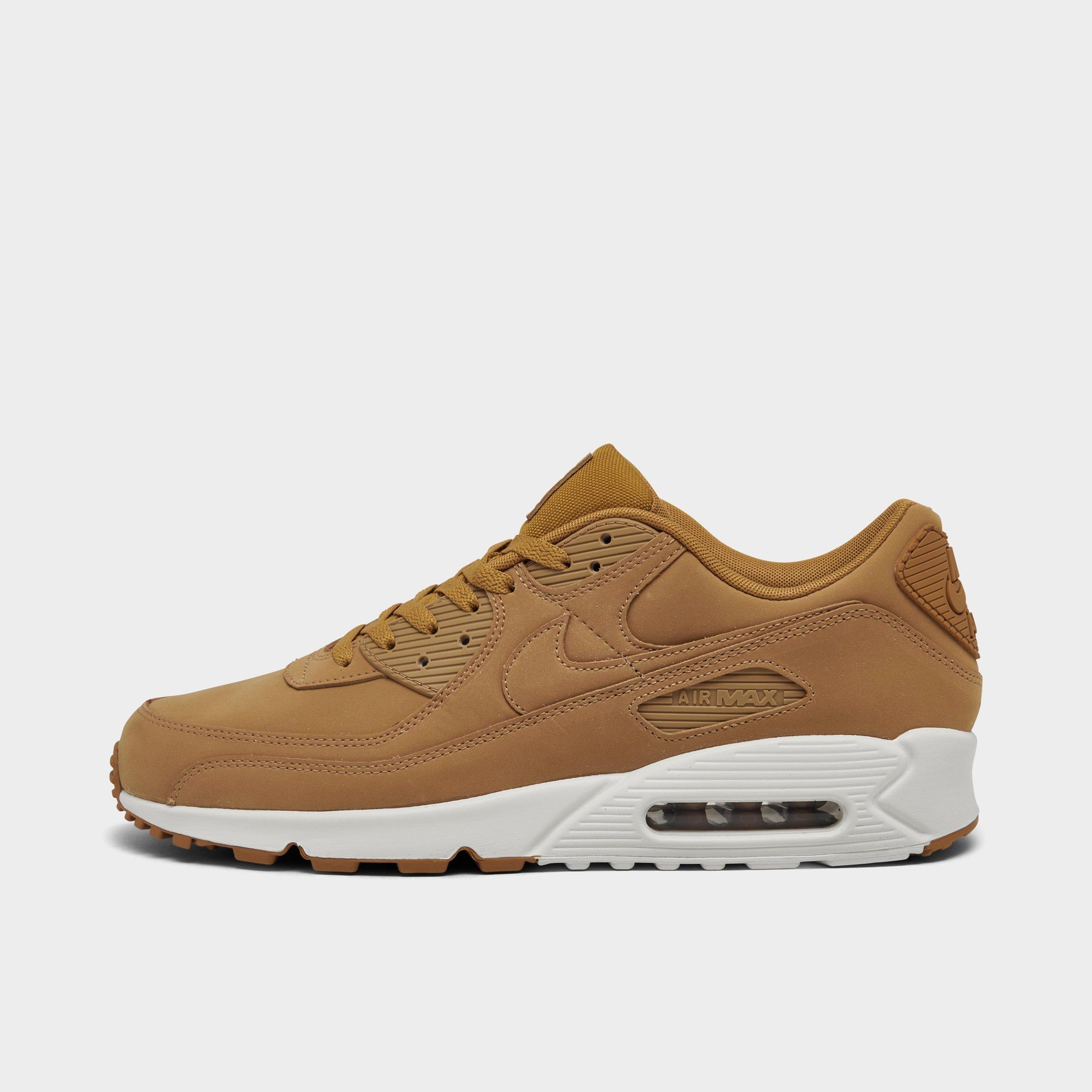 Nike Men's Air Max 90 PRM Casual Shoes in Flax/Sail Size: 11.0