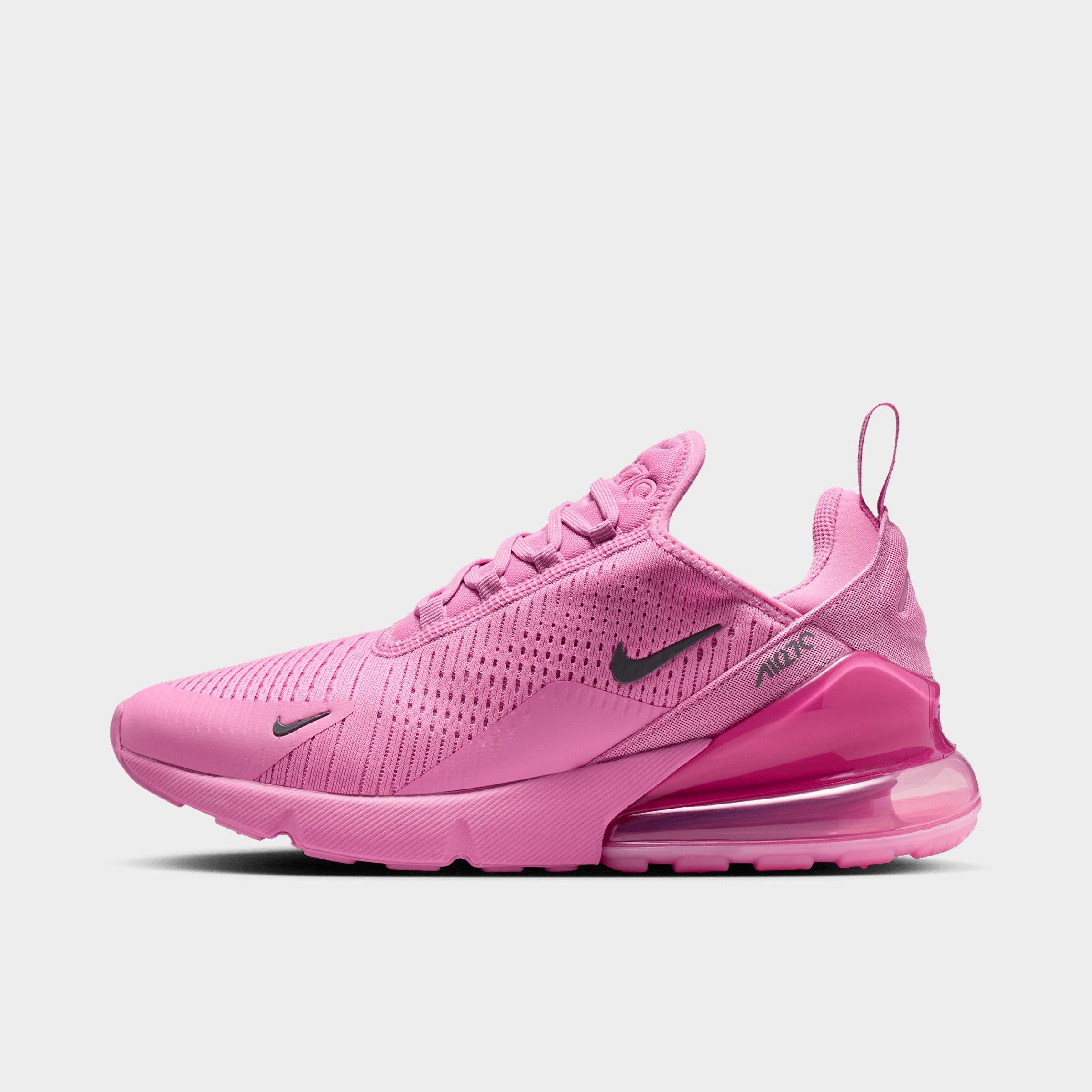 Nike Womens Air Max 270 Casual Shoes in Light Magenta/Light Magenta/Smoke Grey Size: 11.0
