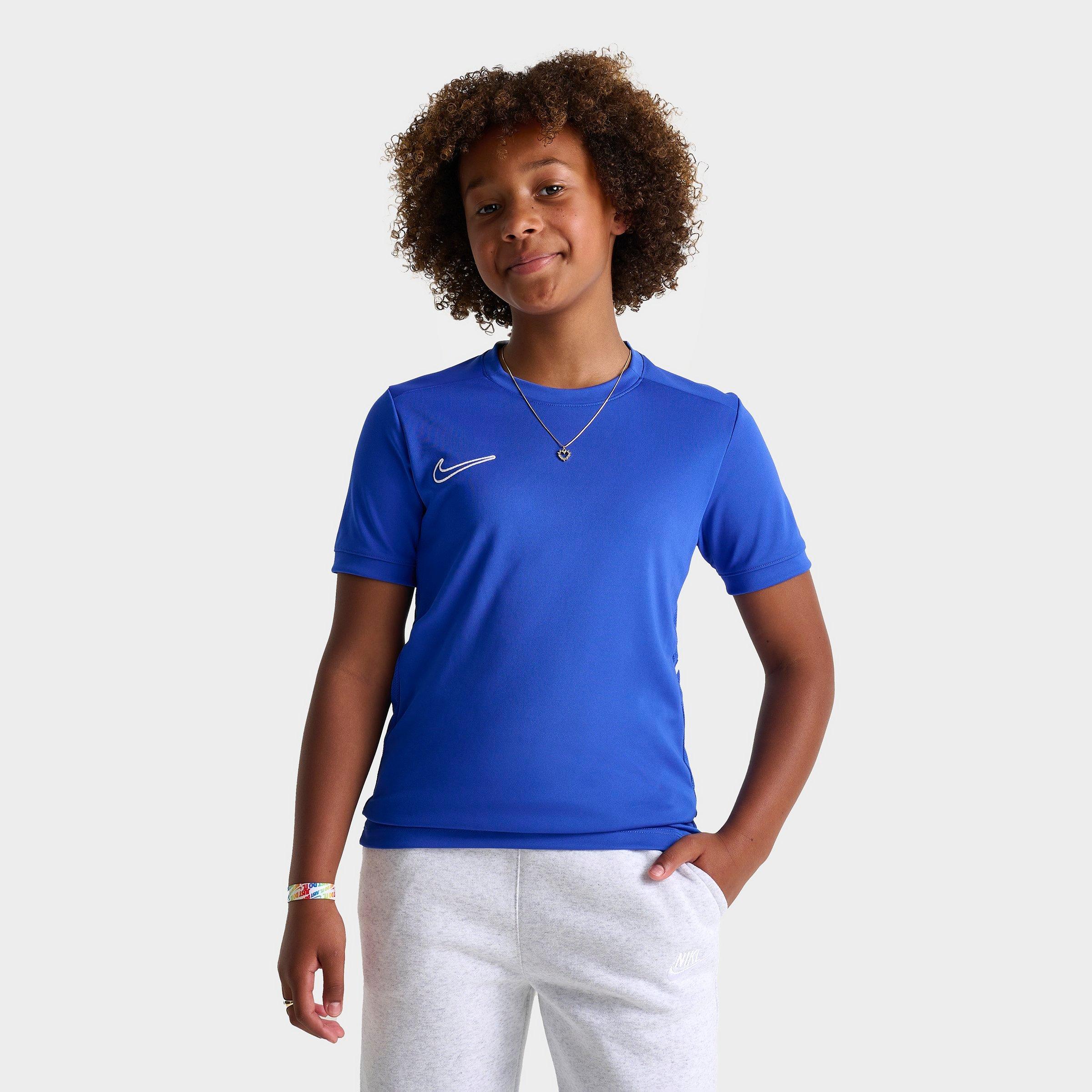 Nike Kids Academy Dri-FIT Soccer Top in Game Royal/White Size: Small