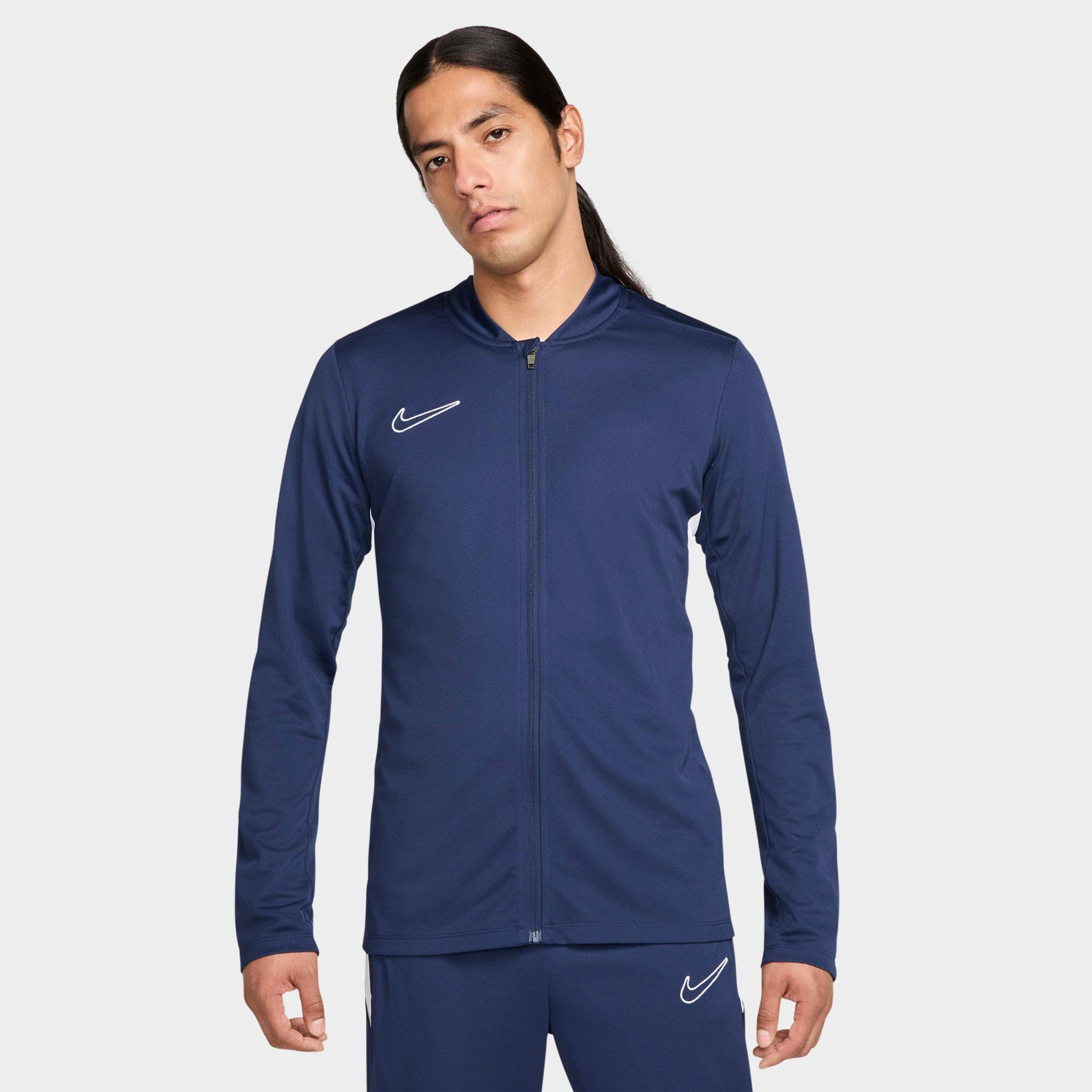 Nike Men's Academy Dri-FIT Soccer Tracksuit in Midnight Navy/White Size: Small