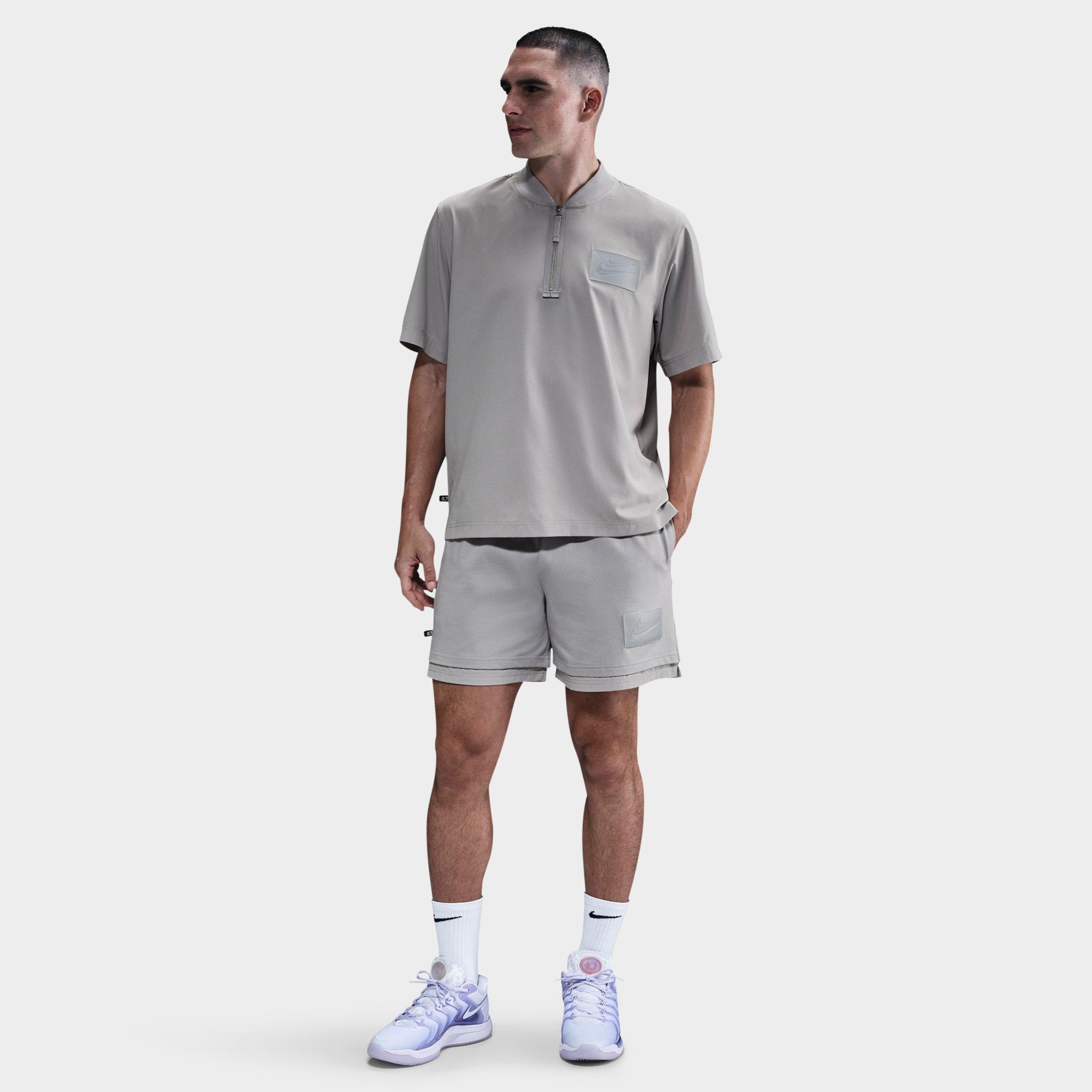 Nike Men's KD Dri-FIT 6" Basketball Shorts in WOLF GREY/PHOTON DUS Size: Small