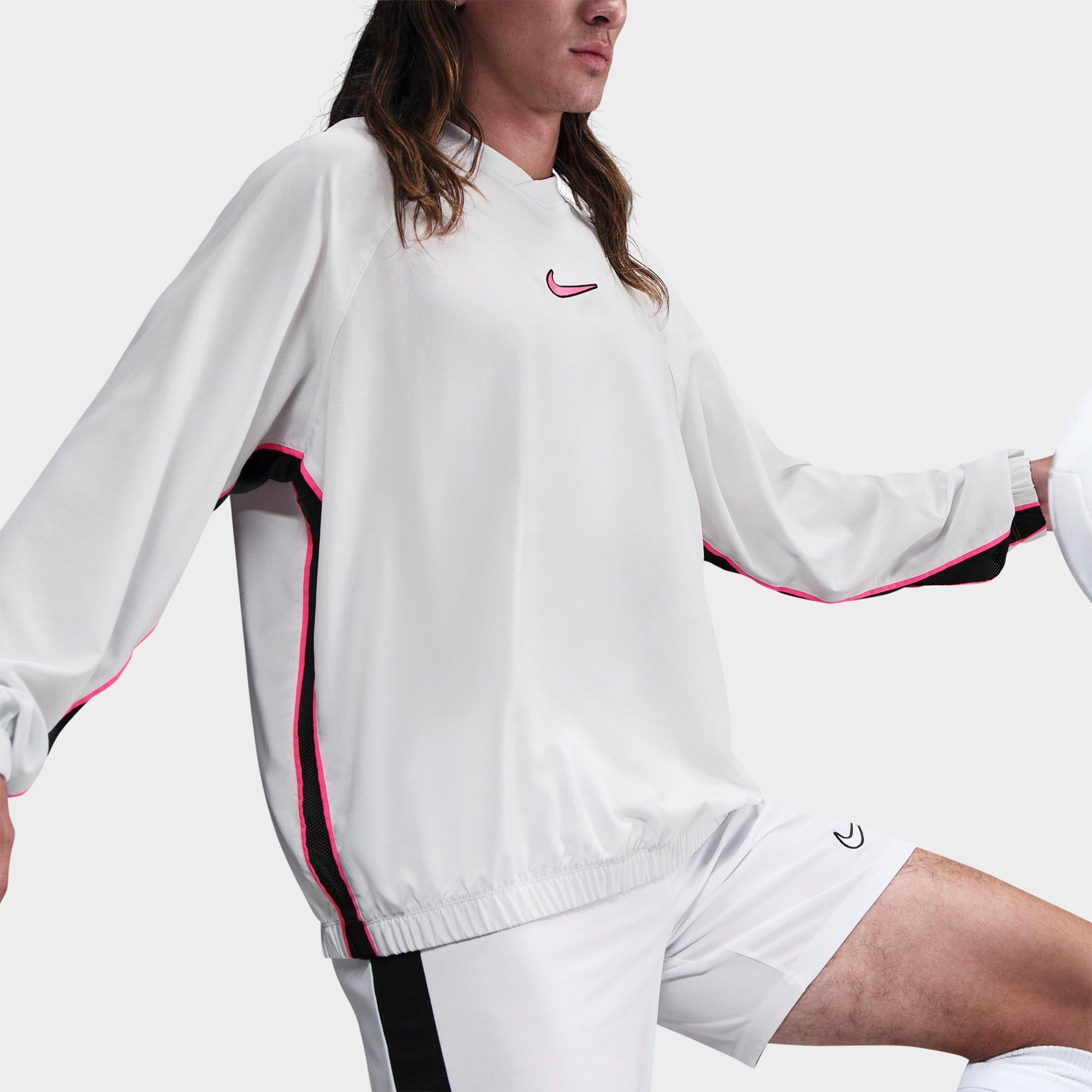 Nike Men's Academy+ Dri-FIT Soccer Shell Top in SMTWHT/BLACK/HYPRPK Size: Small