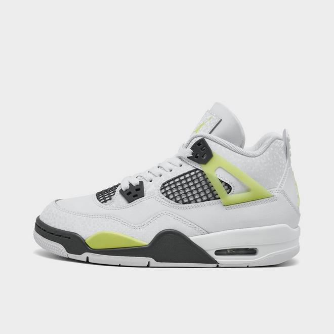 WOMENS AIR JORDAN 4 RETRO_WHITE/COCONUT MILK-VIVID SULFUR
