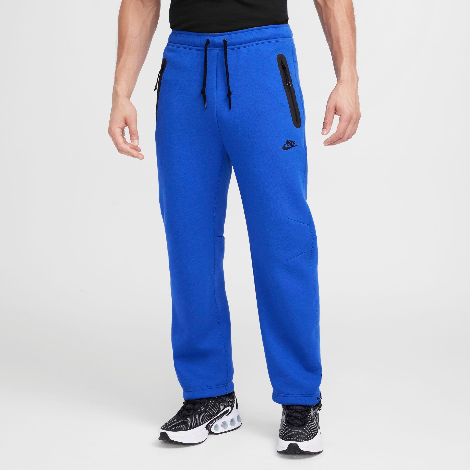 Nike Men's Tech Fleece Open-Hem Pants in Game Royal/Black Size: XS