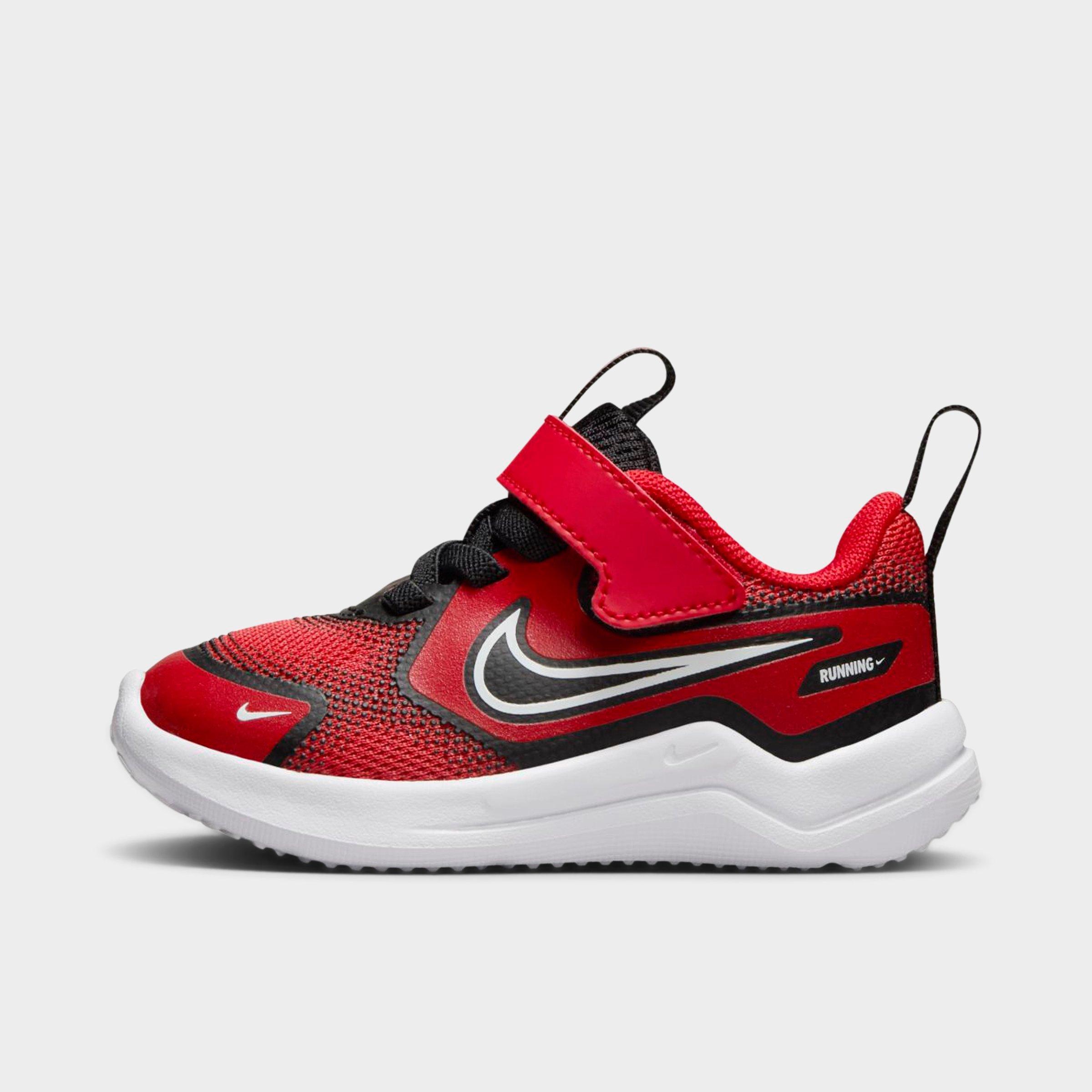 Nike Kids Toddler Cosmic Runner Stretch Lace Casual Shoes in UNIV RED/WHITE-BLACK Size: 2