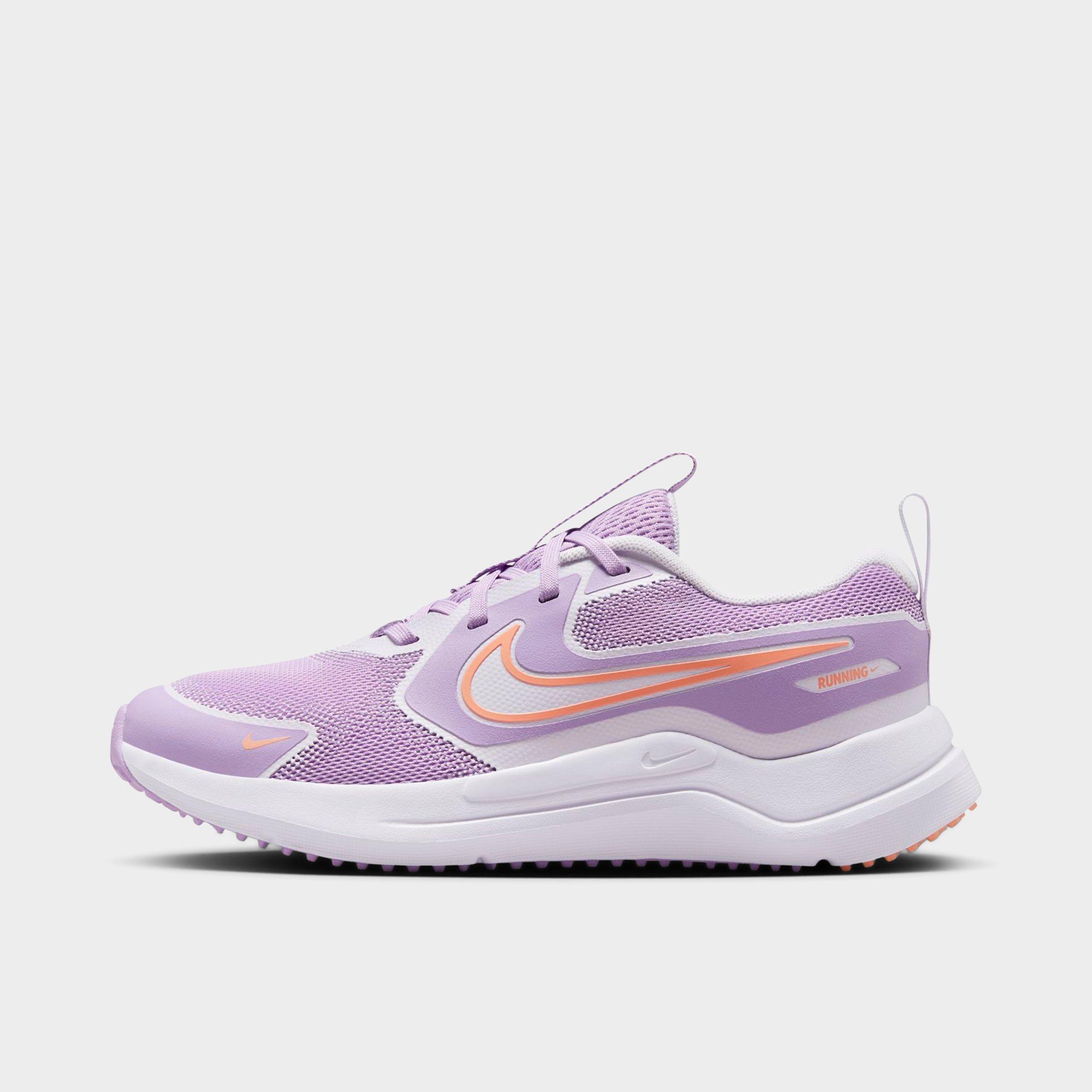 Nike Big Kids Cosmic Runner Running Shoes in Violet Star/Barely Grape/White Size: 3.5