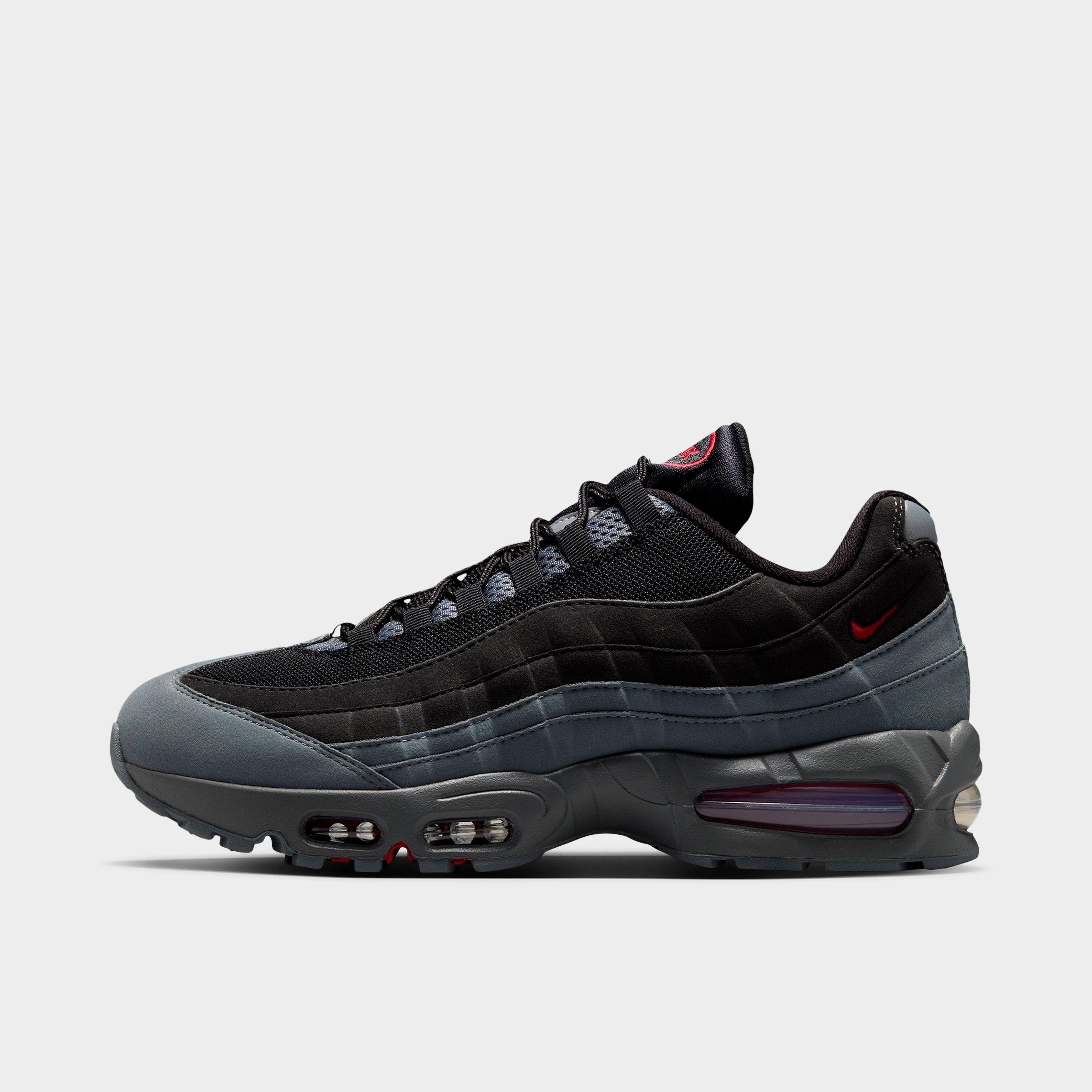 Nike Men's Air Max 95 Big Bubble Casual Shoes in Black/Smoke Grey/Dark Smoke Grey Size: 6.5