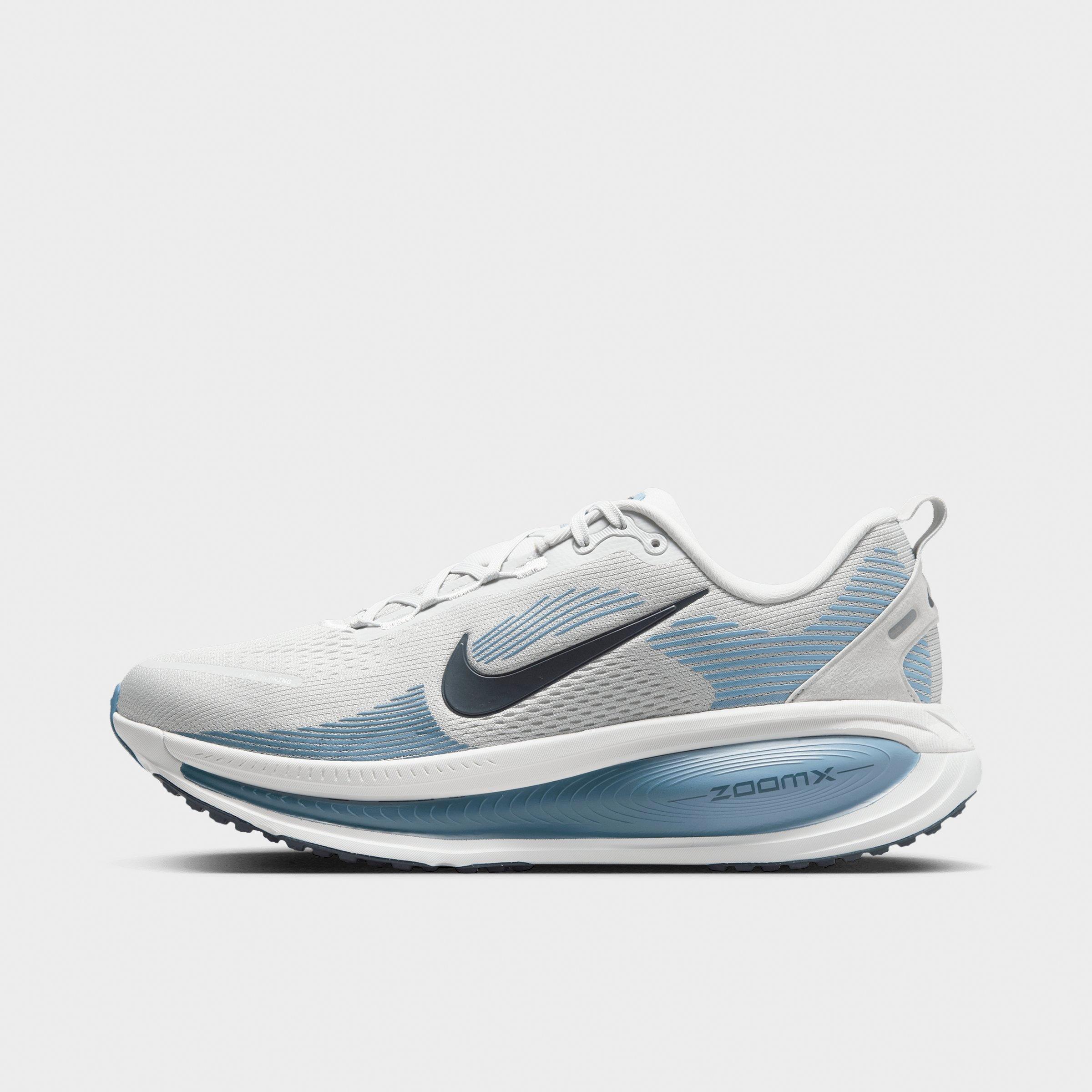 Nike Men's Vomero 18 Running Shoes in Grey Fog/Off White/Work Blue Size: 12.0