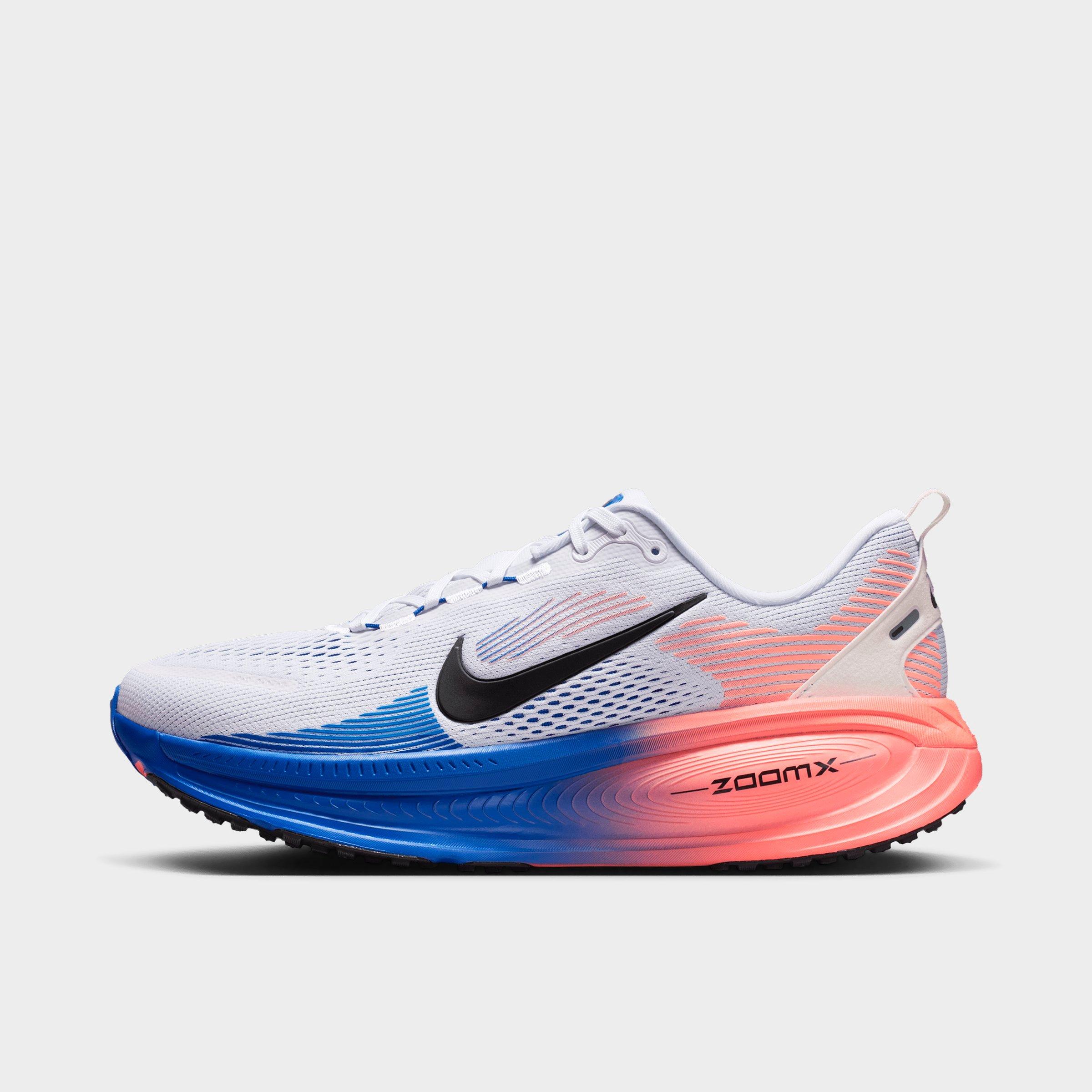 Nike Men's Vomero 18 Running Shoes in White/Racer Blue/Atomic Pink Size: 8.5