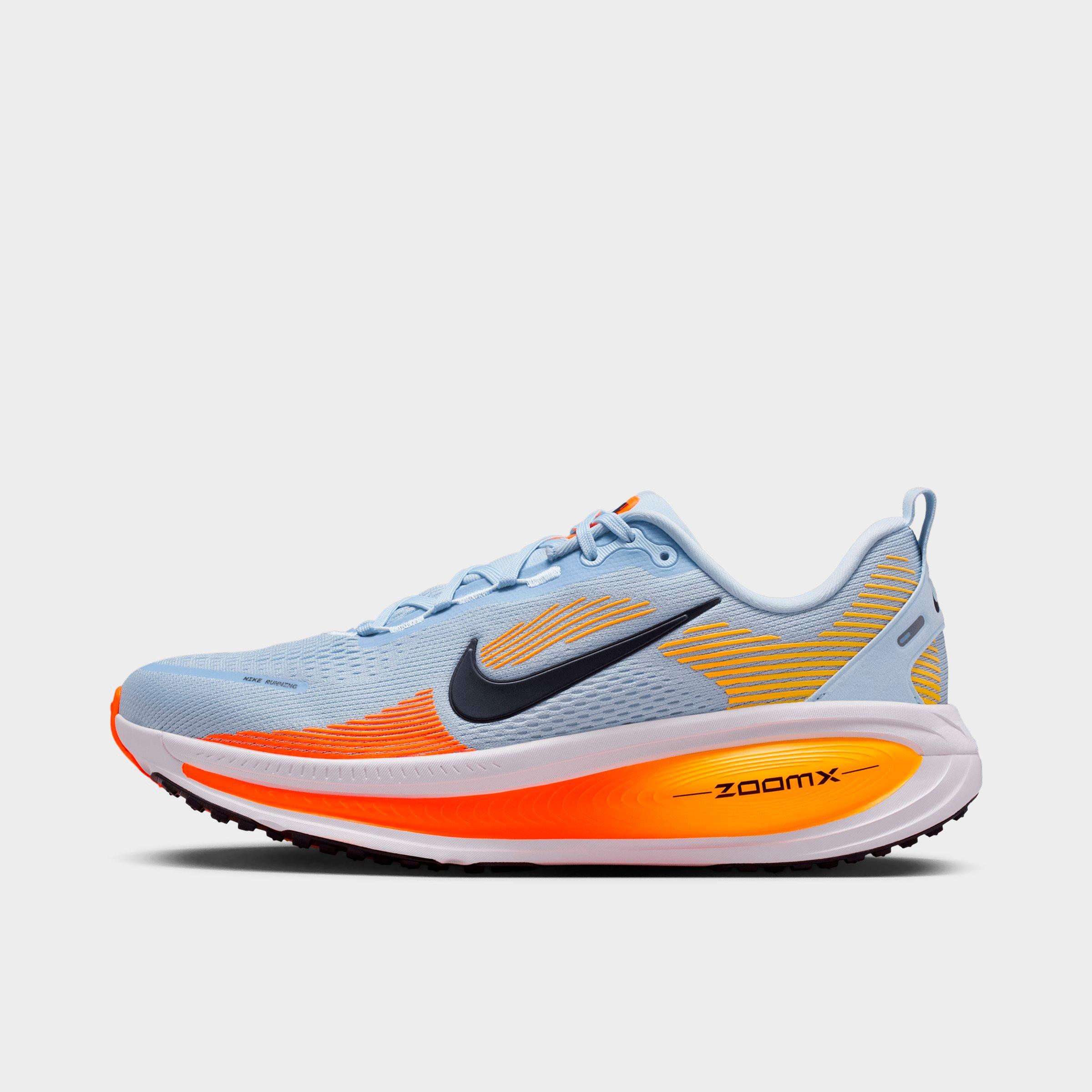 Nike Men's Vomero 18 Running Shoes in Hydrogen Blue/Laser Orange/Total Orange Size: 9.5