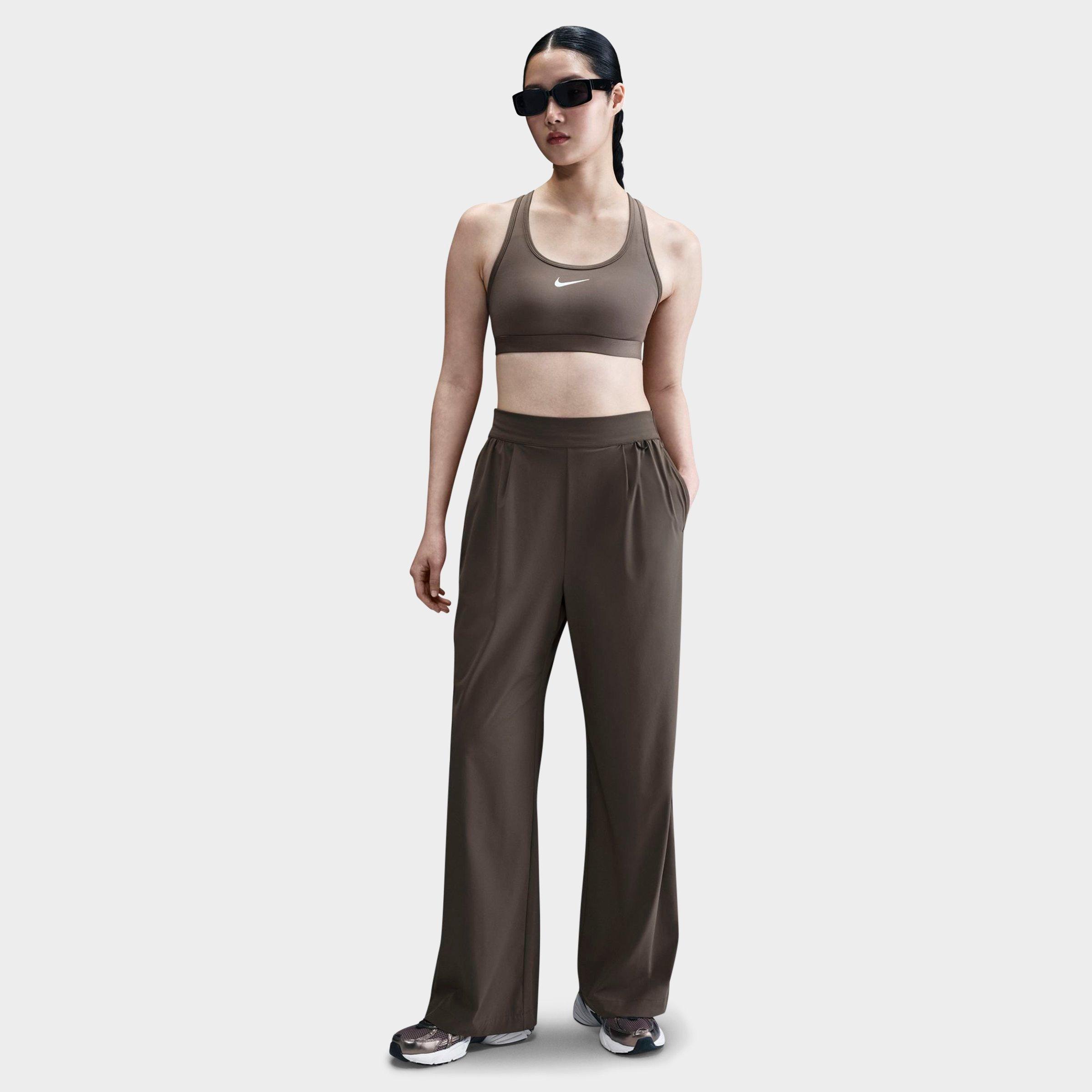 Nike Women's 24.7 PerfectStretch Dri-FIT High-Rise Wide-Leg Pants in Ironstone/Baroque Brown Size: XS