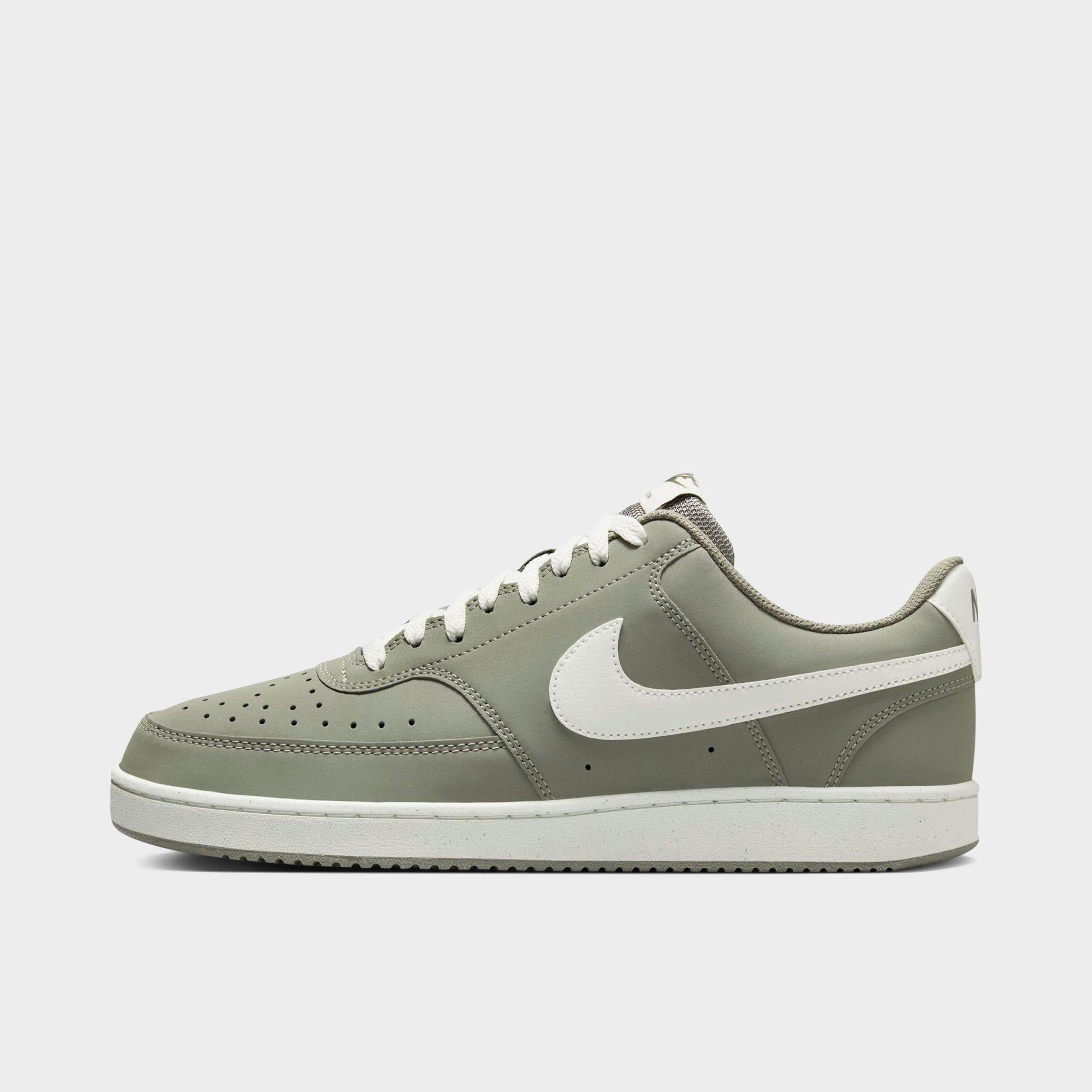 Nike Men's Court Vision Low Premium Casual Shoes in Light Army/Sail Size: 7