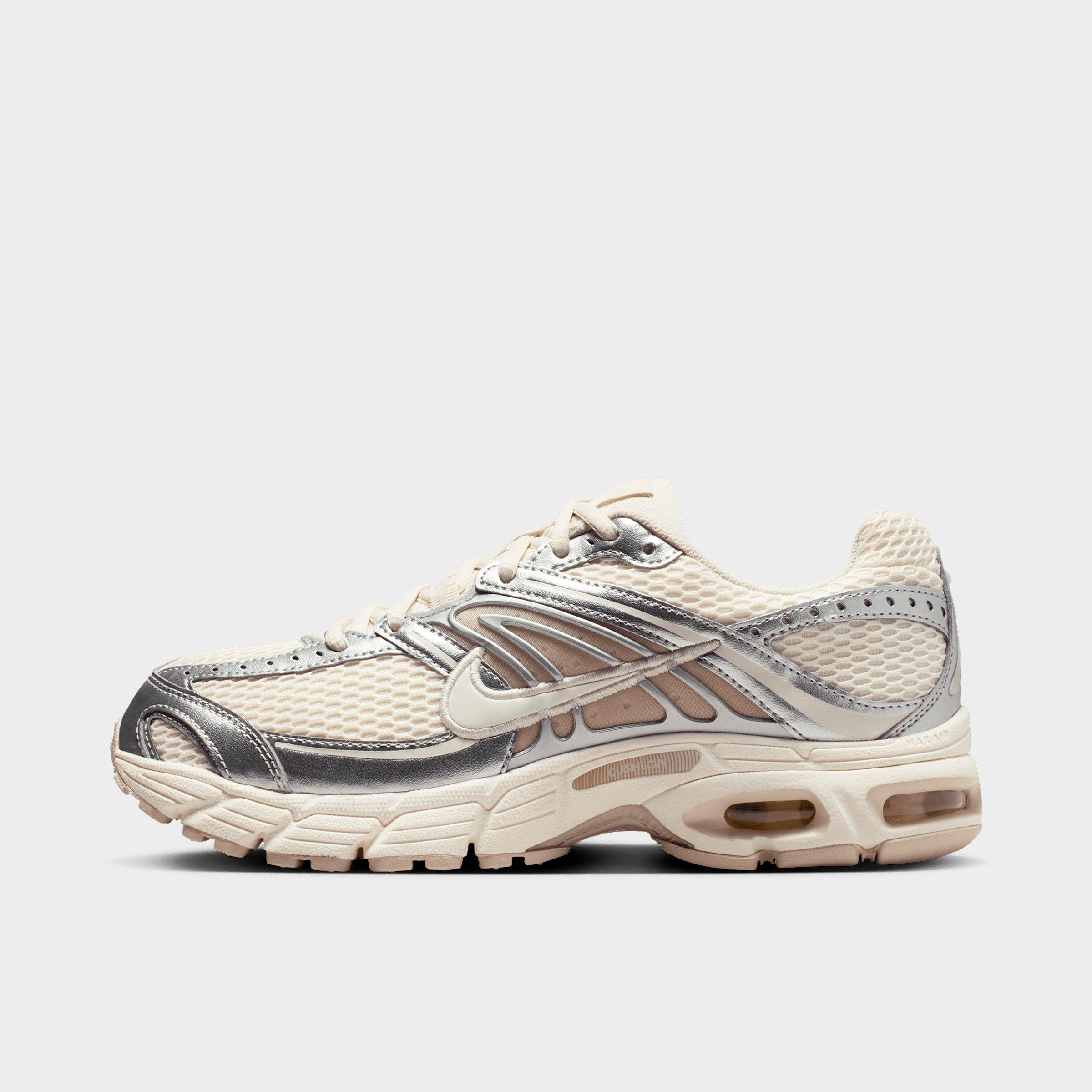 Nike Women's Air Max Moto 2K Casual Shoes in Pale Ivory/Metallic Silver/Light Orewood Brown Size: 5.0