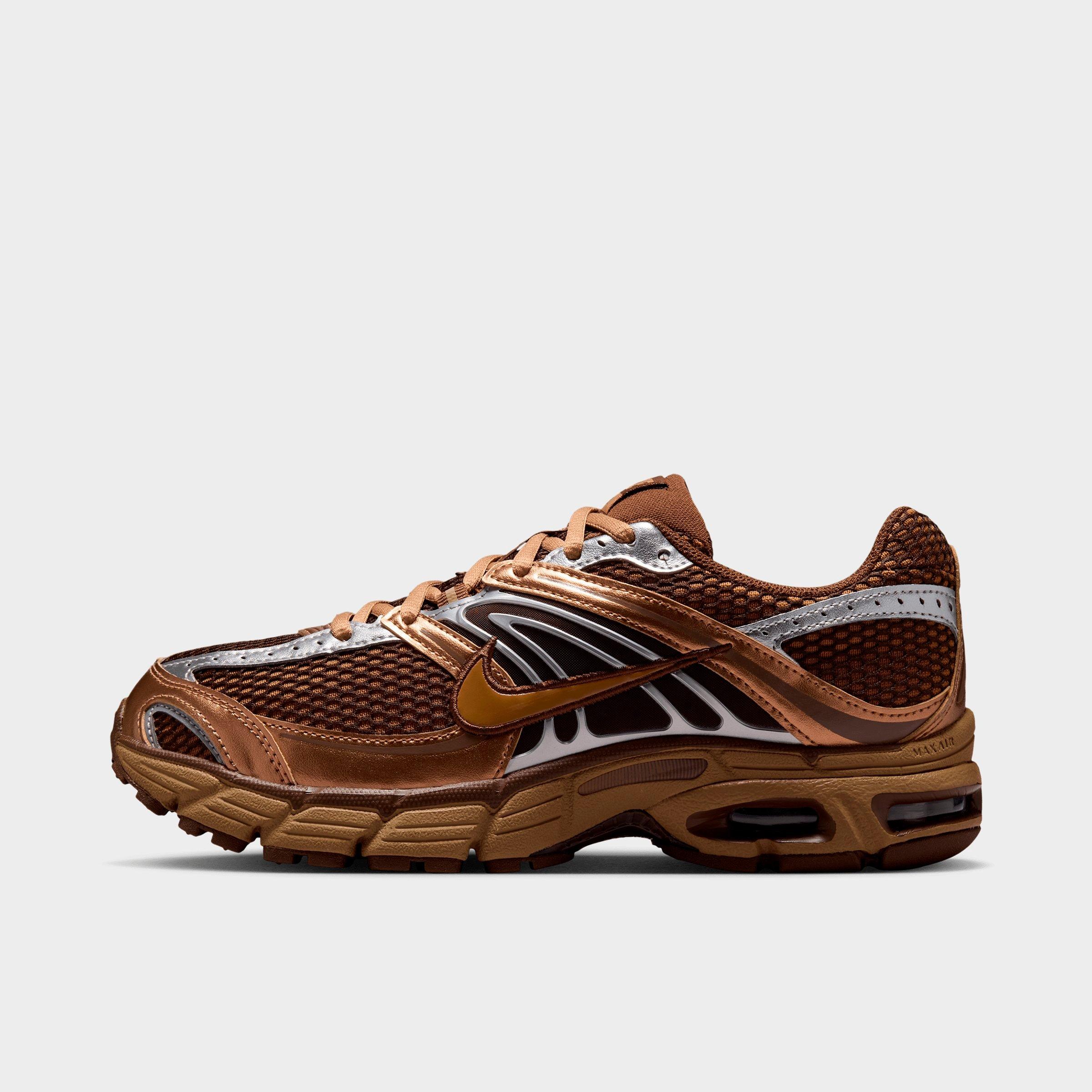 Nike Women's Air Max Moto 2K Casual Shoes in Light British Tan/Cacao Wow/Metallic Silver Size: 7.0