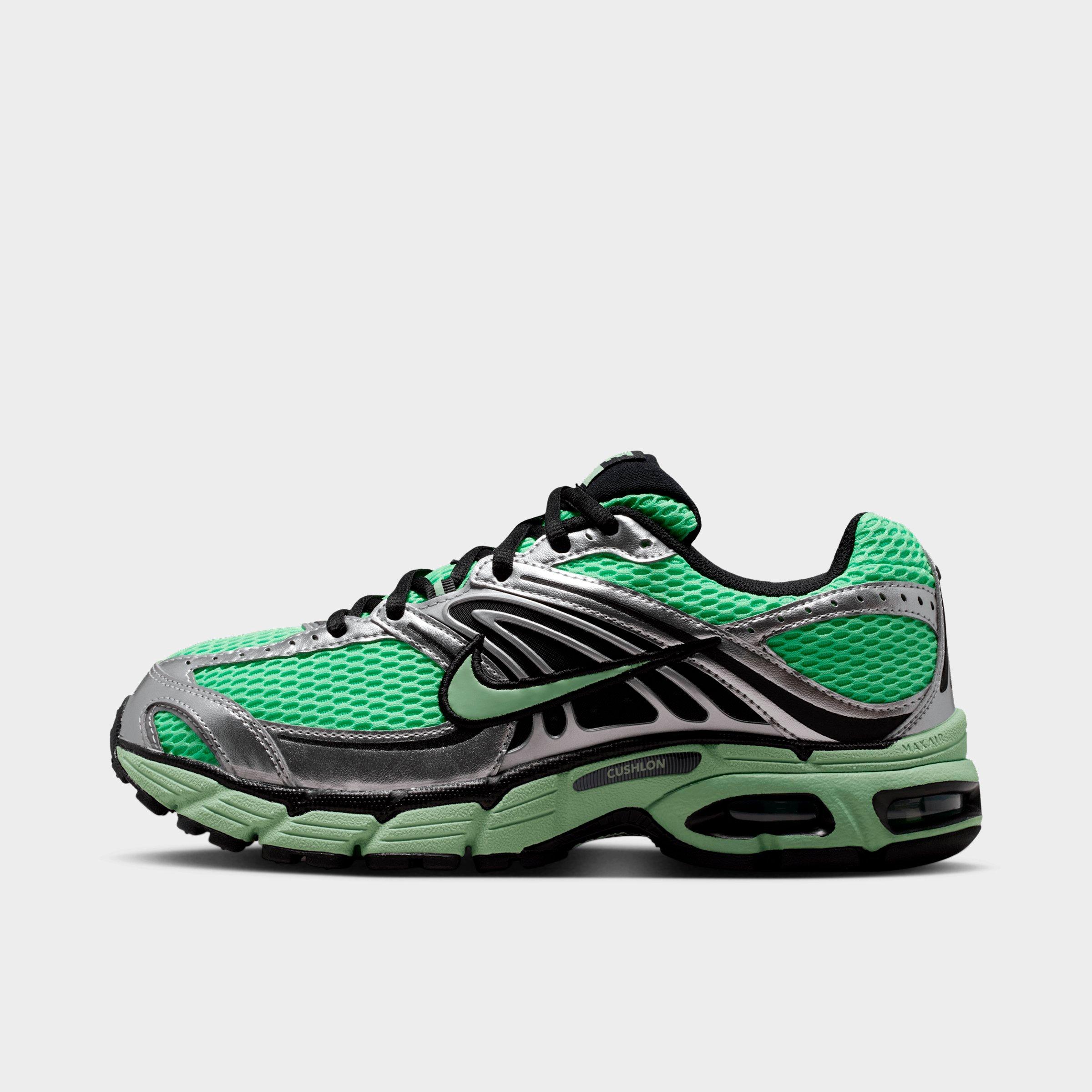 Nike Women's Air Max Moto 2K Casual Shoes in Illusion Green/Metallic Silver/Black Size: 10.0