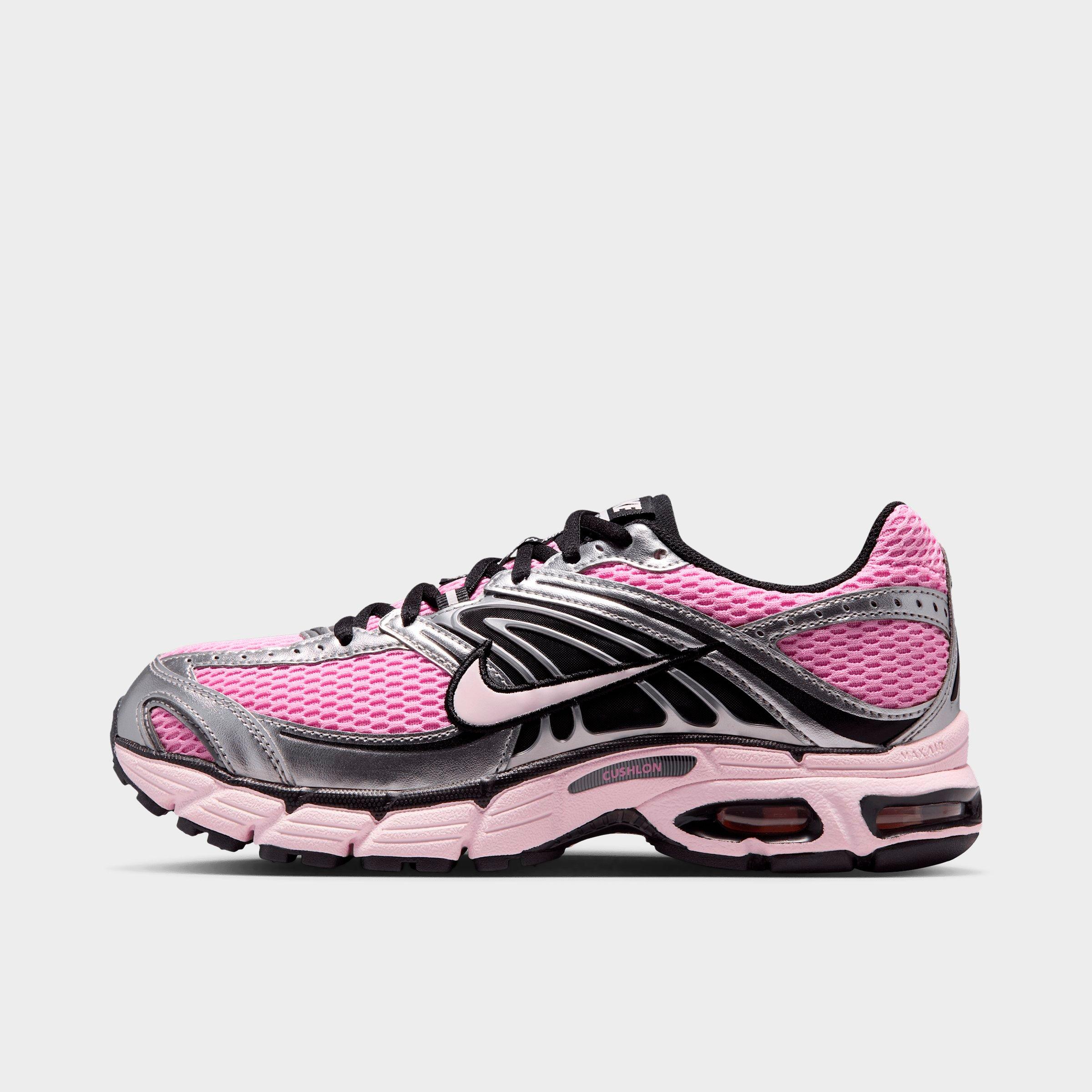 Nike Women's Air Max Moto 2K Casual Shoes in Pink Rise/Metallic Silver/Black Size: 7.0