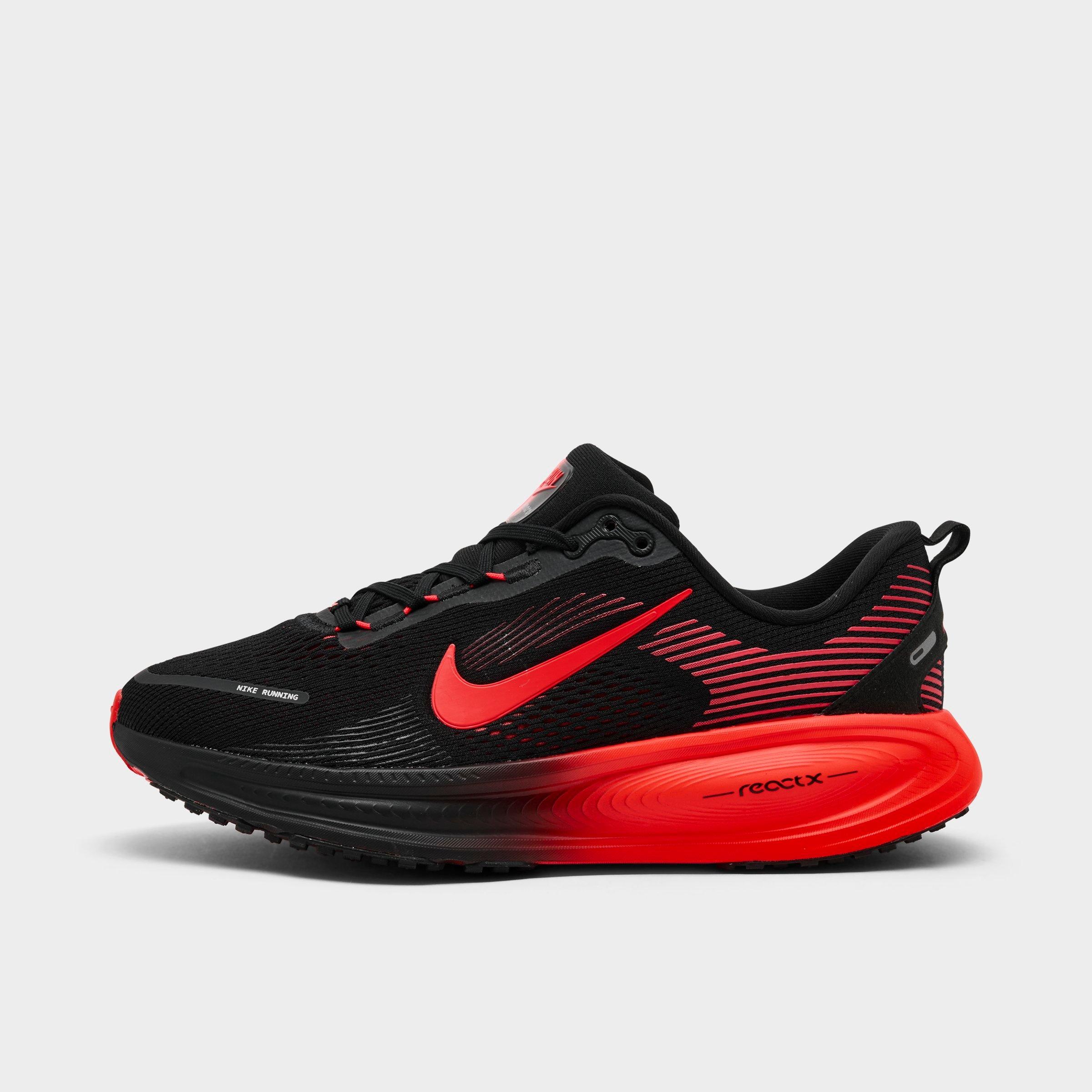 Nike Big Kids Vomero 18 Running Shoes in Black/University Red/Anthracite Size: 3.5