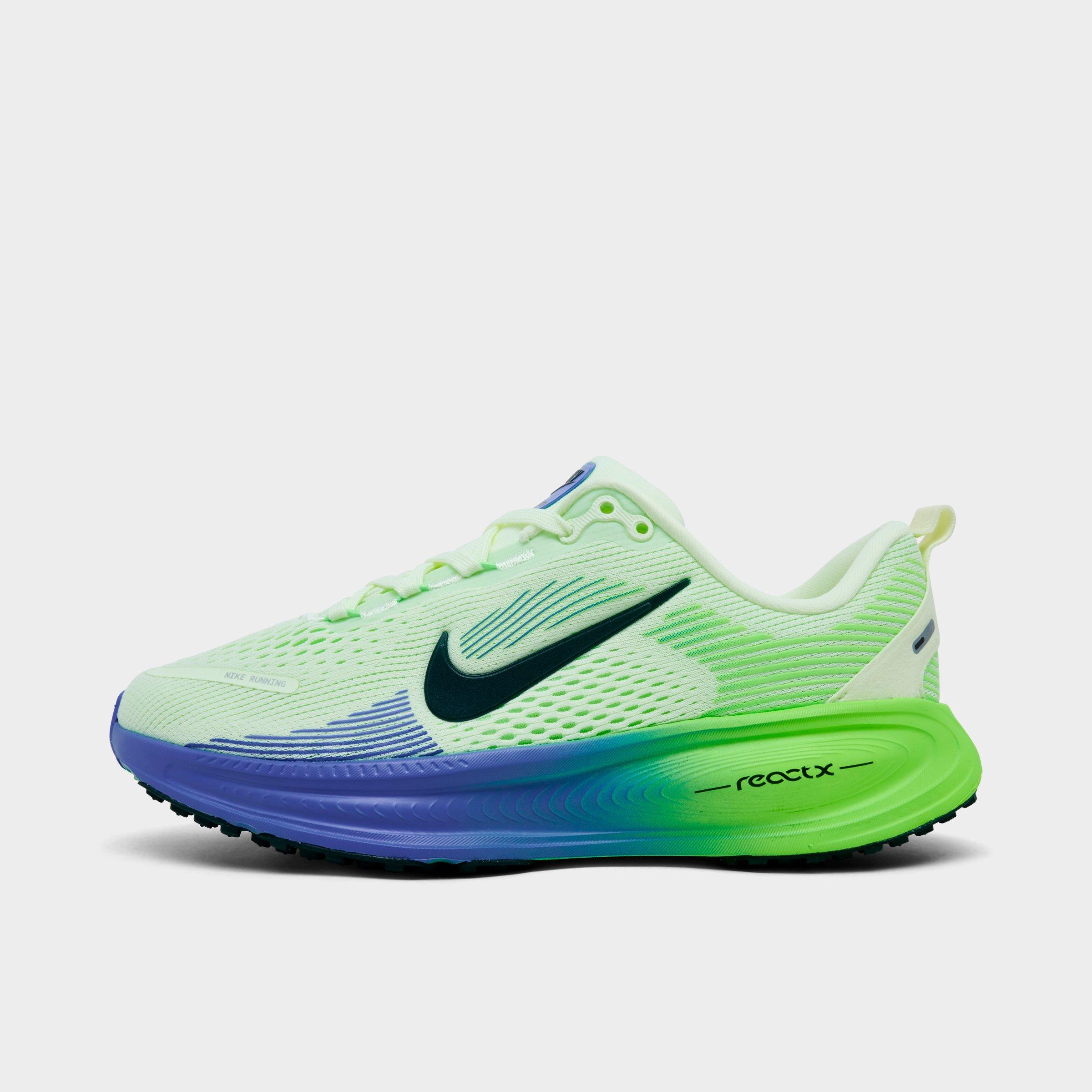 Nike Big Kids Vomero 18 Running Shoes in Volt Tint/Volt Tint/Sapphire Size: 4.0