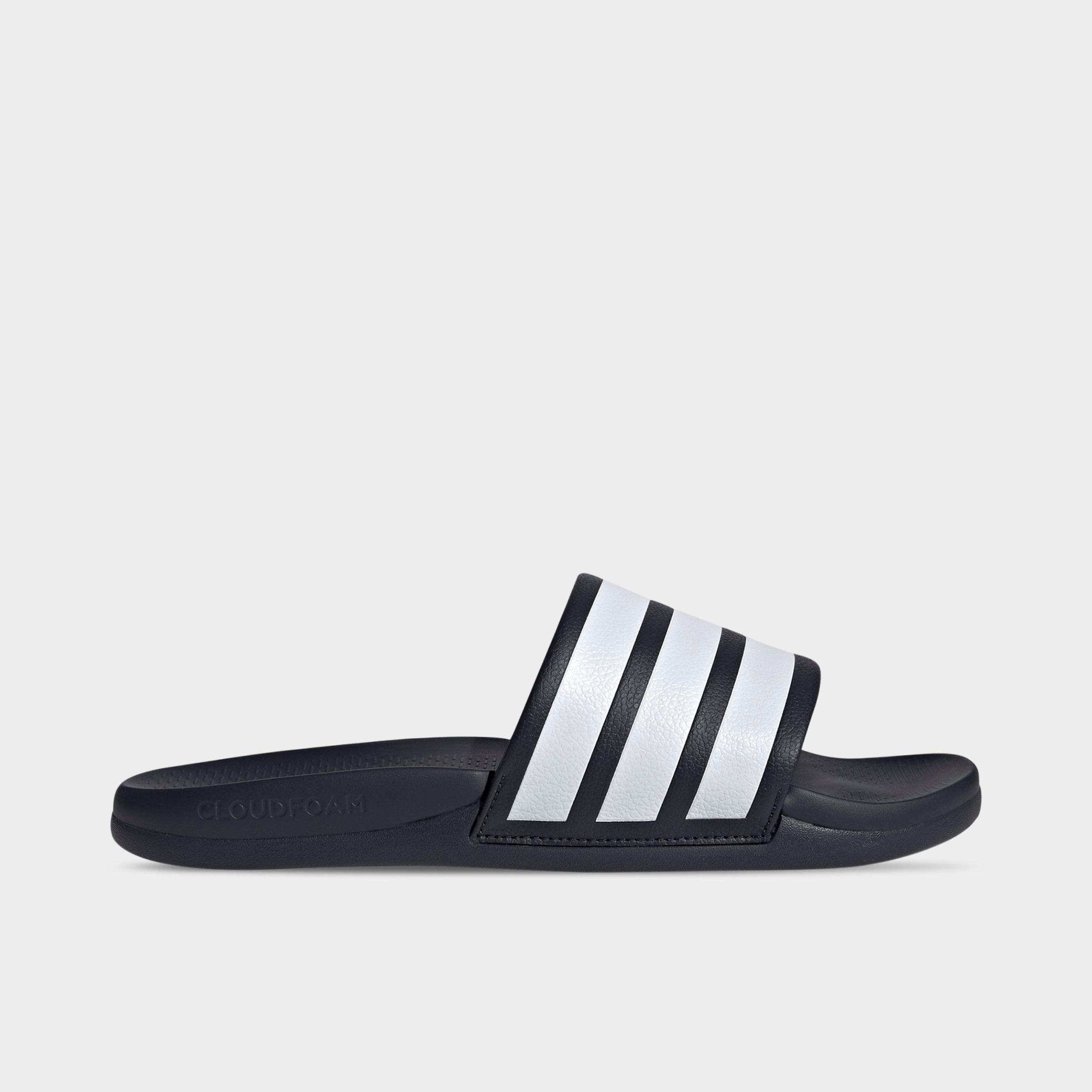 adidas Women's Adilette Comfort 2.0 Slide Sandals in Legend Ink/Cloud White/Legend Ink Size: 8.0