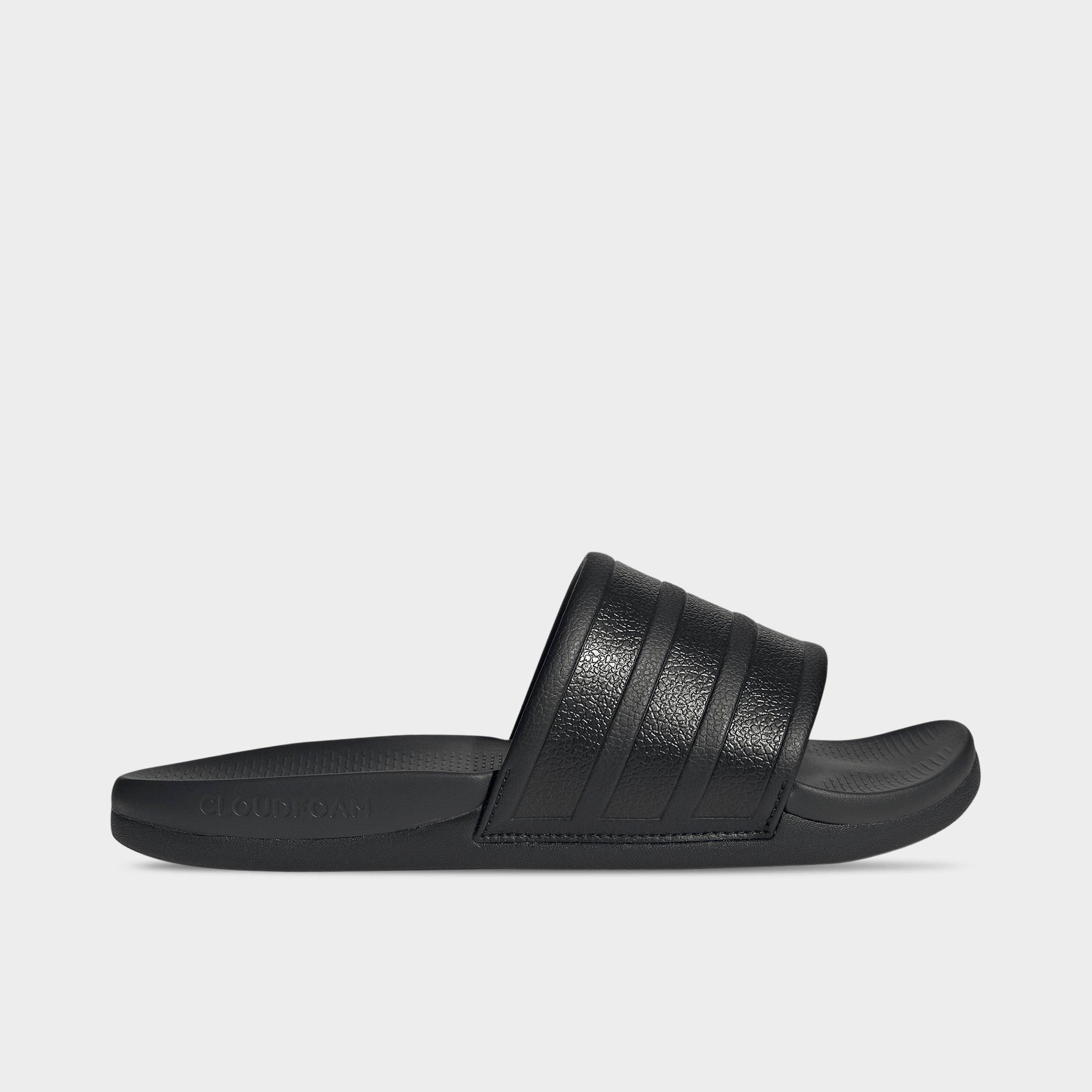 adidas Women's Adilette Comfort 2.0 Slide Sandals in Core Black/Carbon Size: 11.0