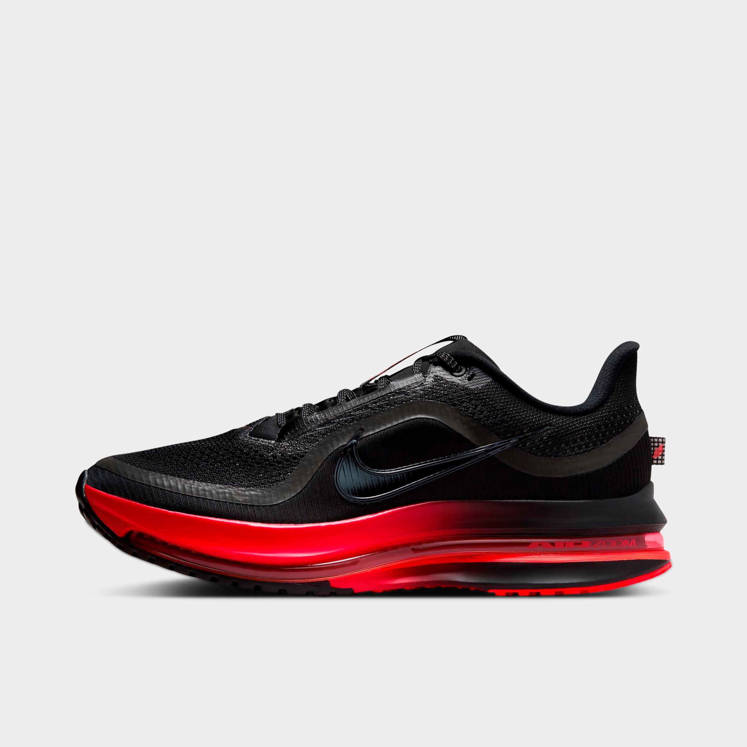 Nike Men's Pegasus Premium Running Shoes in Black/University Red/Bright Crimson Size: 10.5
