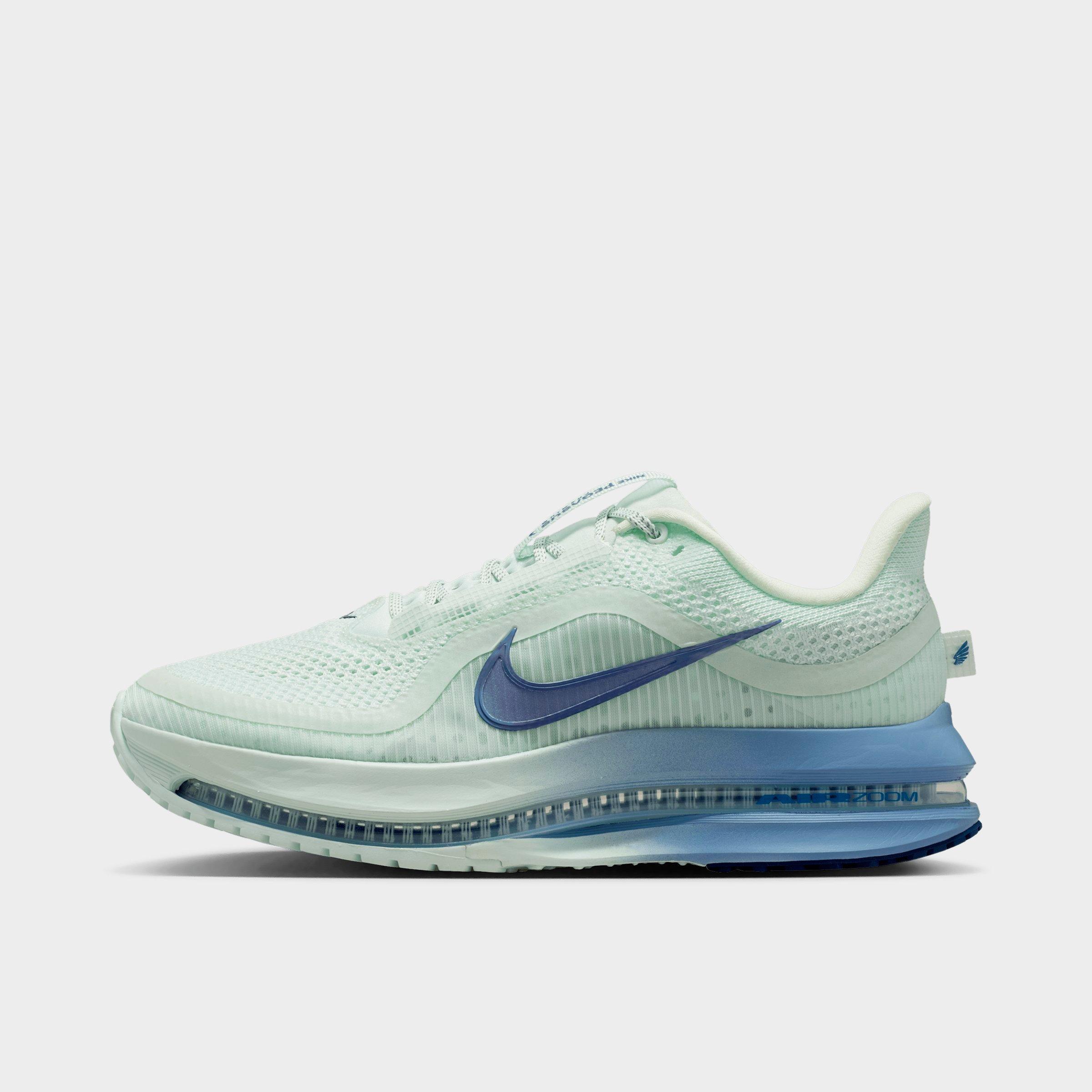 Nike Women's Pegasus Premium Running Shoes in Barely Green/Work Blue/Football Grey Size: 9.0