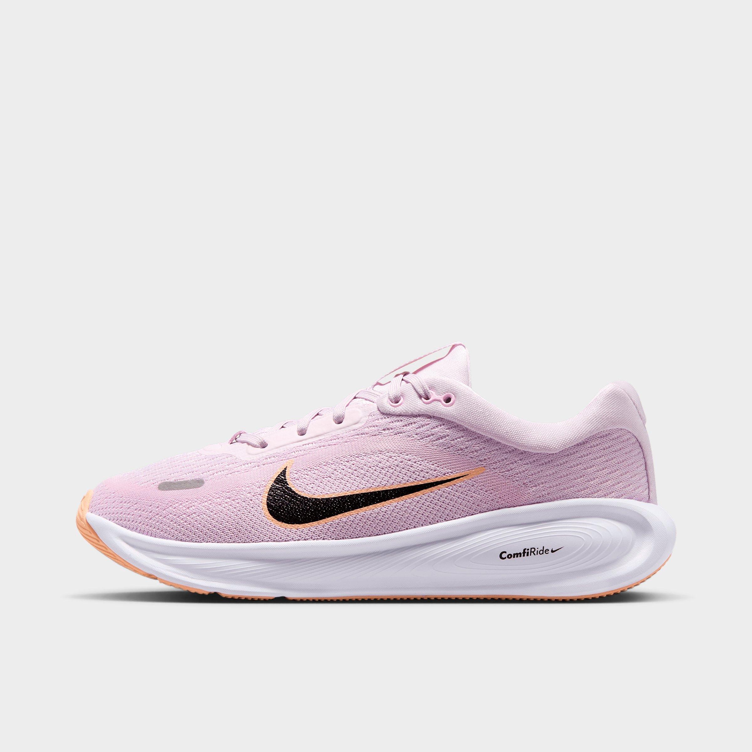 Nike Girls Big Kids Stellar Ride Running Shoes in Bleached Lilac/Pink Foam/Sunset Haze Size: 4.5