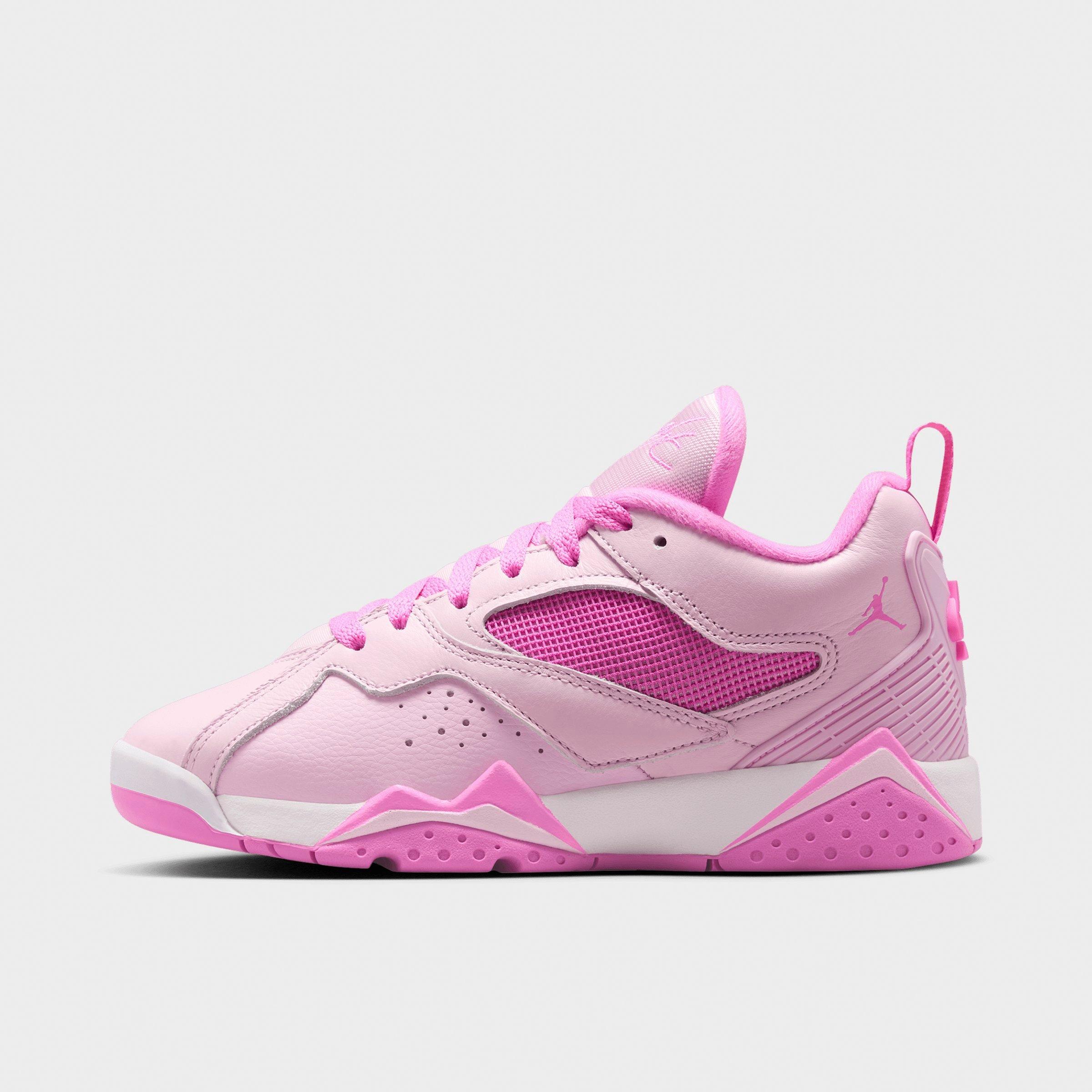 Jordan Big Kids Air MVP 92 Basketball Shoes in Pink Foam/White/China Rose Size: 5.5