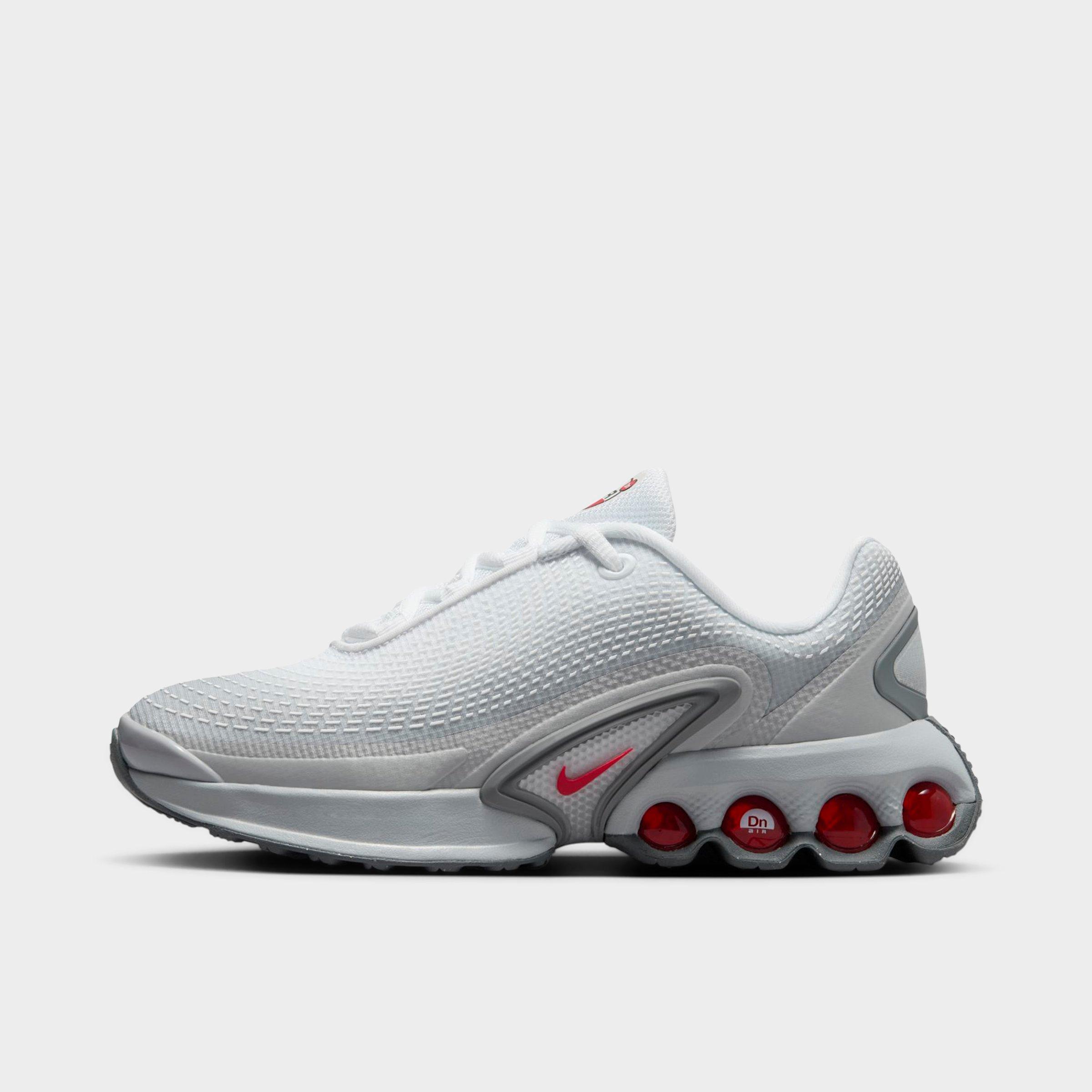 Nike Big Kids Air Max Dn Casual Shoes in Light Smoke Grey/White/Smoke Grey Size: 1