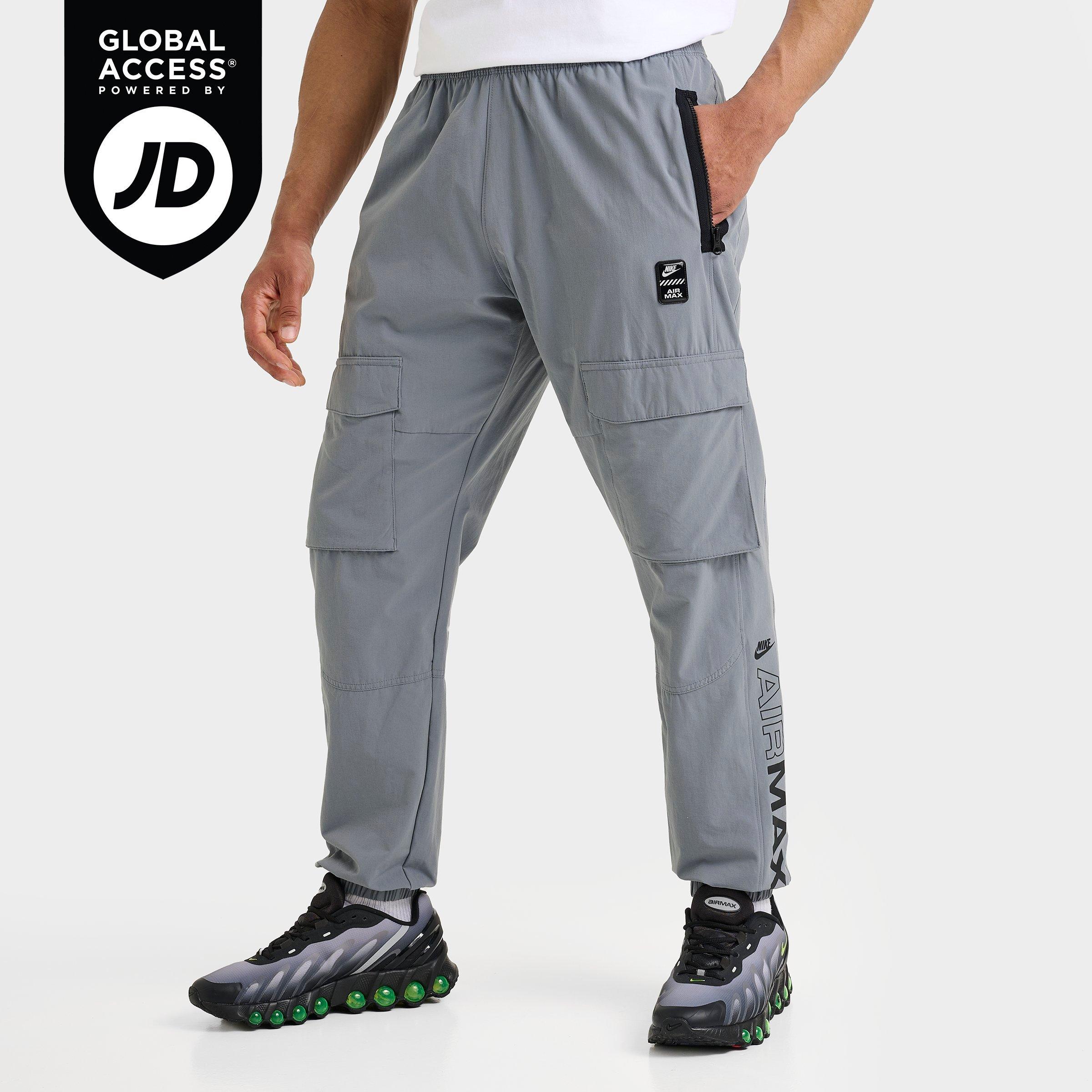 Nike Men's Sportswear Air Max Woven Cargo Pants in Cool Grey/Cool Grey/Cool Grey Size: Small