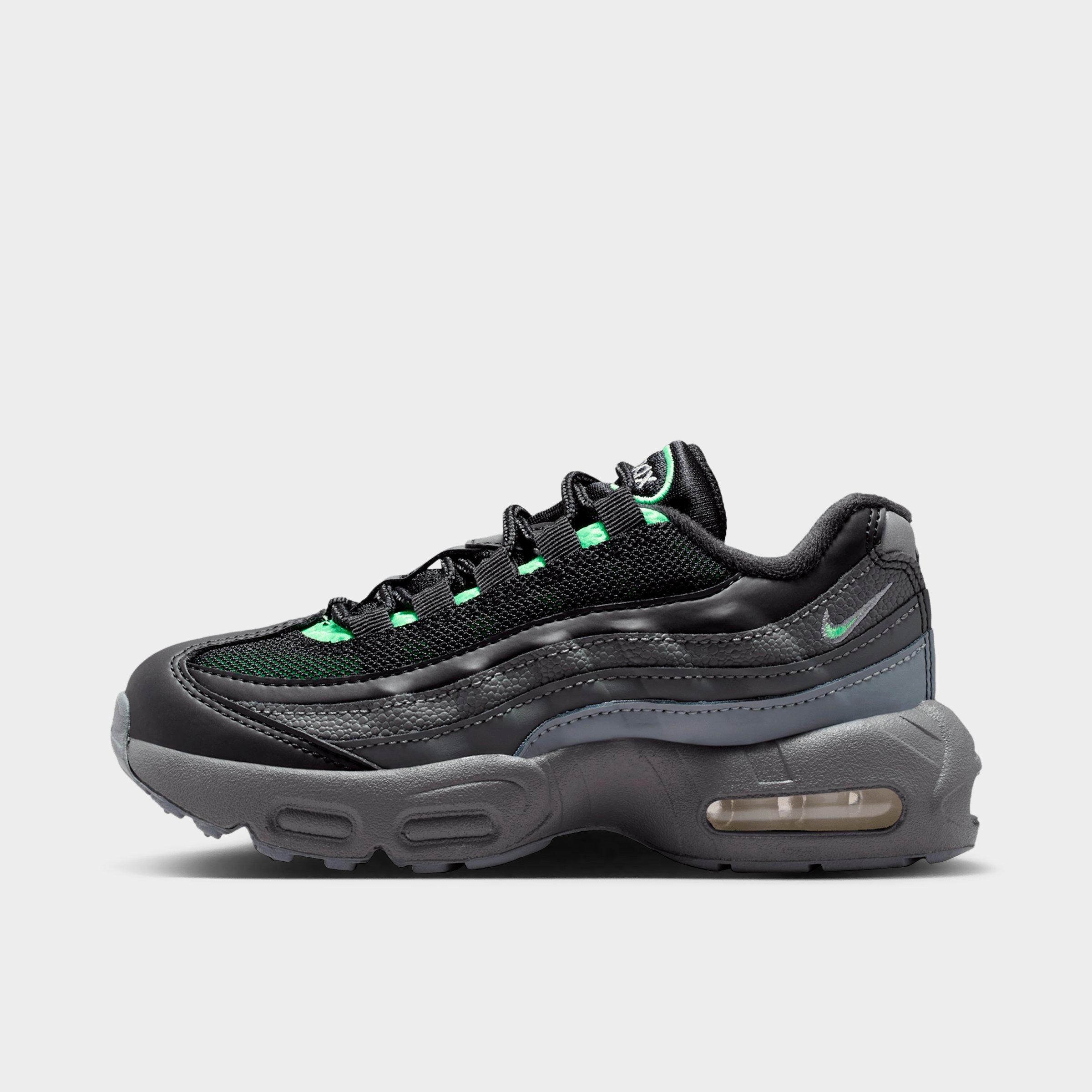 Nike Little Kids Air Max 95 Recraft Casual Shoes in Black/Cool Grey/Iron Grey Size: 10.5
