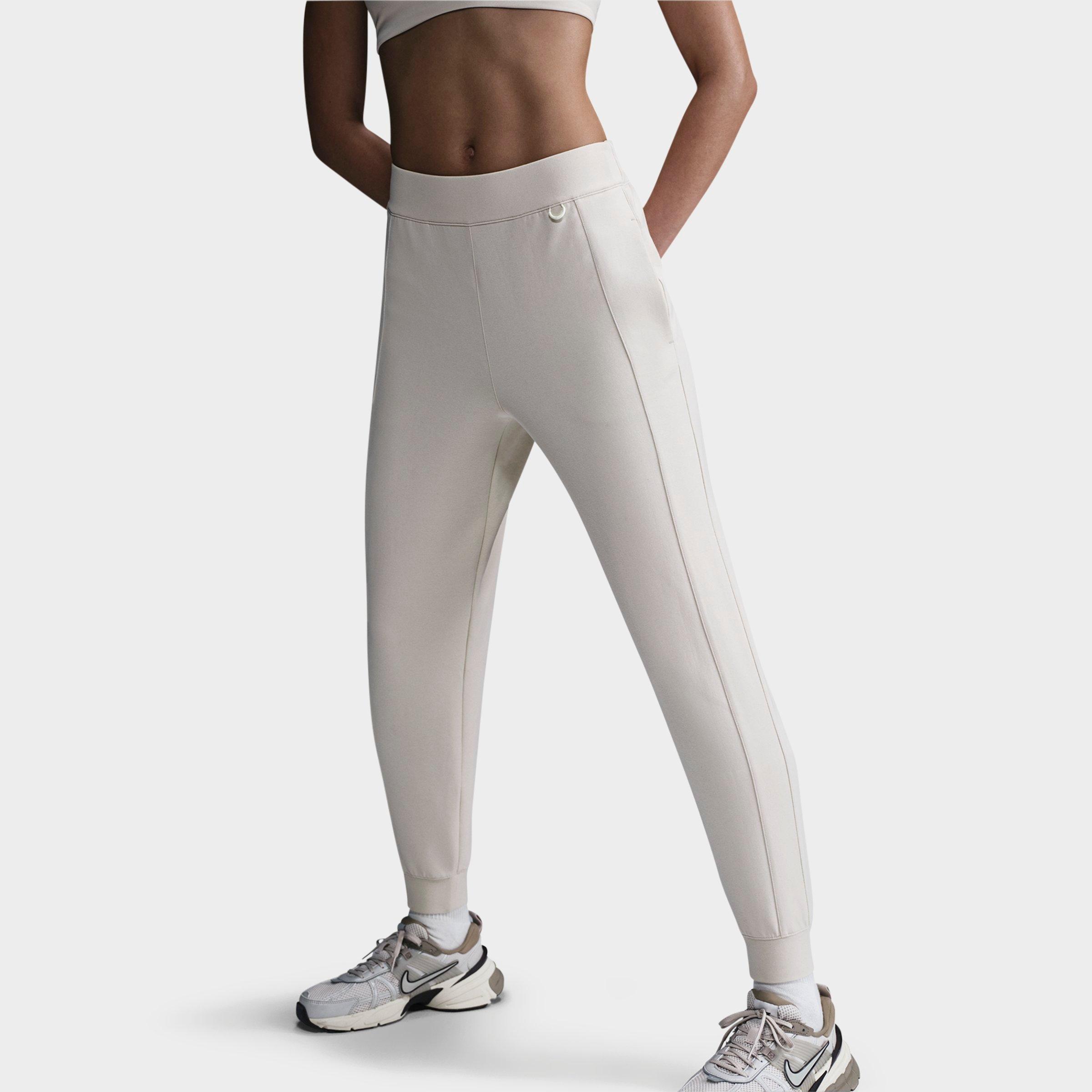Nike Women's 24/7 ImpossiblySoft Dri-FIT Mid-Rise Jogger Pants in LT OREWOOD BRN/LT IR Size: XS