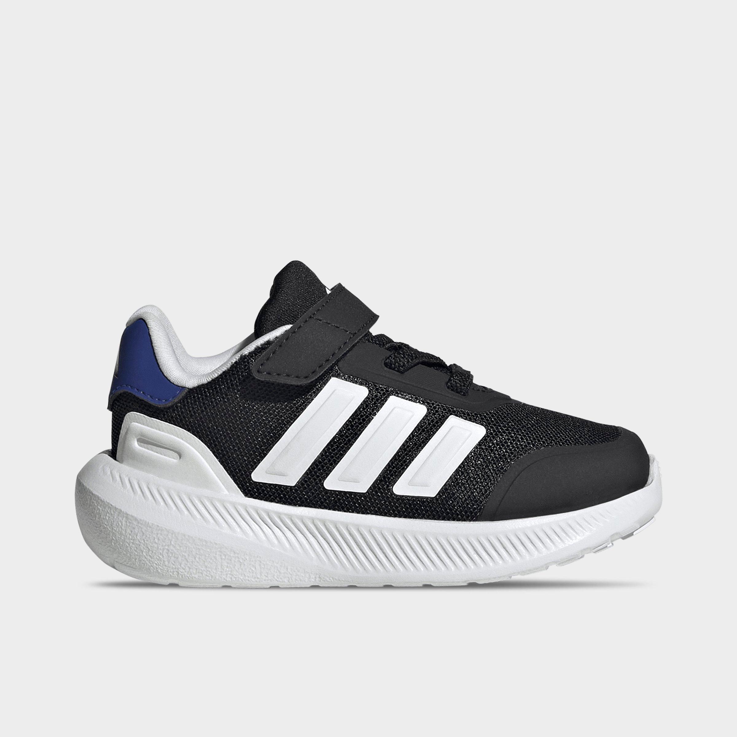 adidas Kids Toddler X_PLR Path Hook-And-Loop Stretch Lace Casual Shoes in Semi Lucid Blue/Cloud White/Core Black Size: 4.0