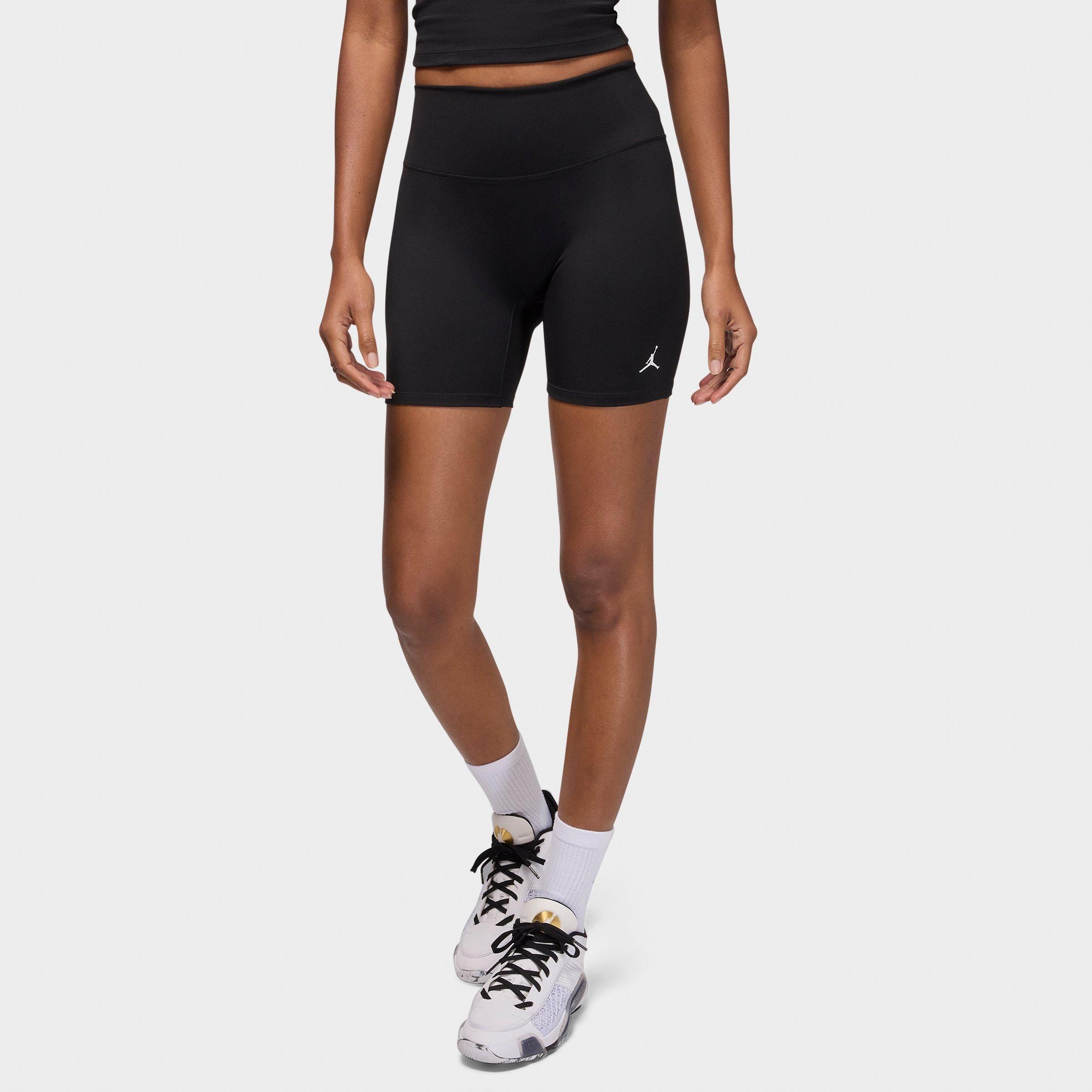 Jordan Women's Sport Dri-FIT High-Waisted 6" Shorts in Black/White Size: Medium