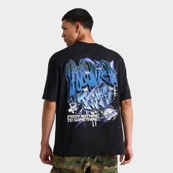 関税送料込 HOODRICH WallArt オーバーサイズ 半袖 ロゴ Tシャツ Men's Hoodrich Wall Art Oversized T-Shirt | JD Sports