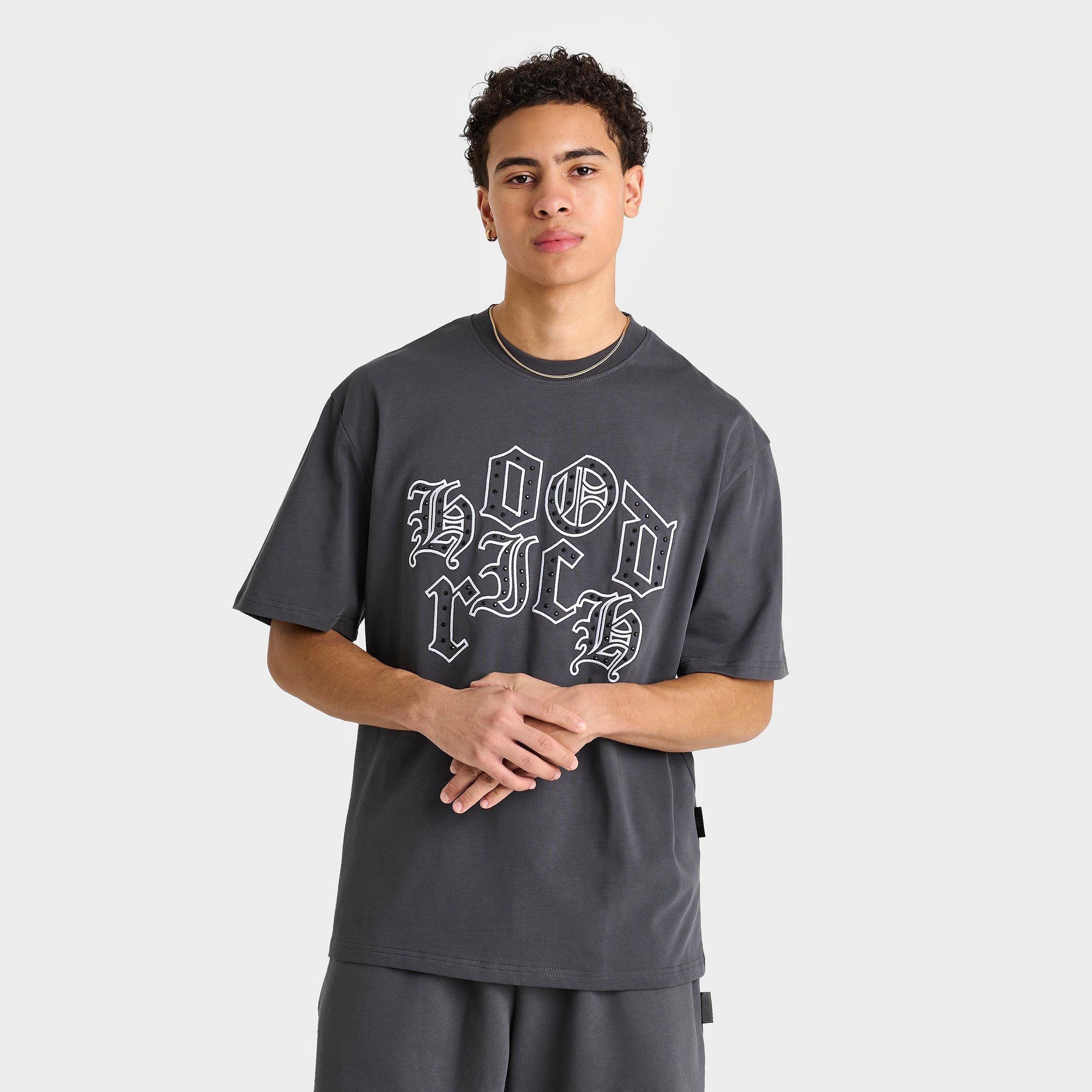 Hoodrich Men's Crown Graphic T-Shirt in Asphalt Size: Small