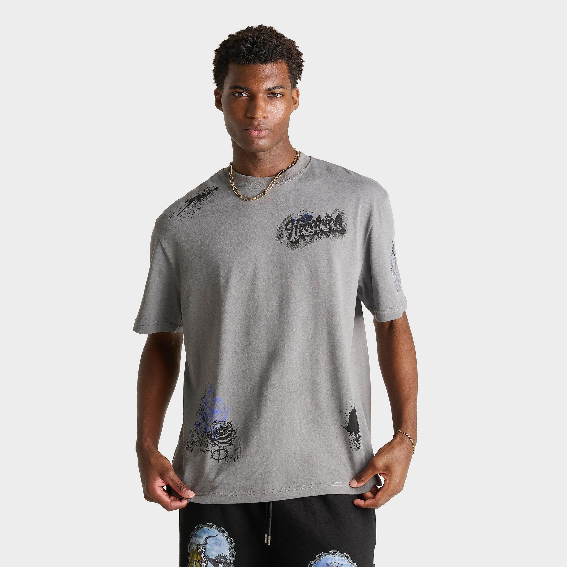 Hoodrich Men's Stade Doodles Graphic T-Shirt in Lava Smoke Size: 2XL