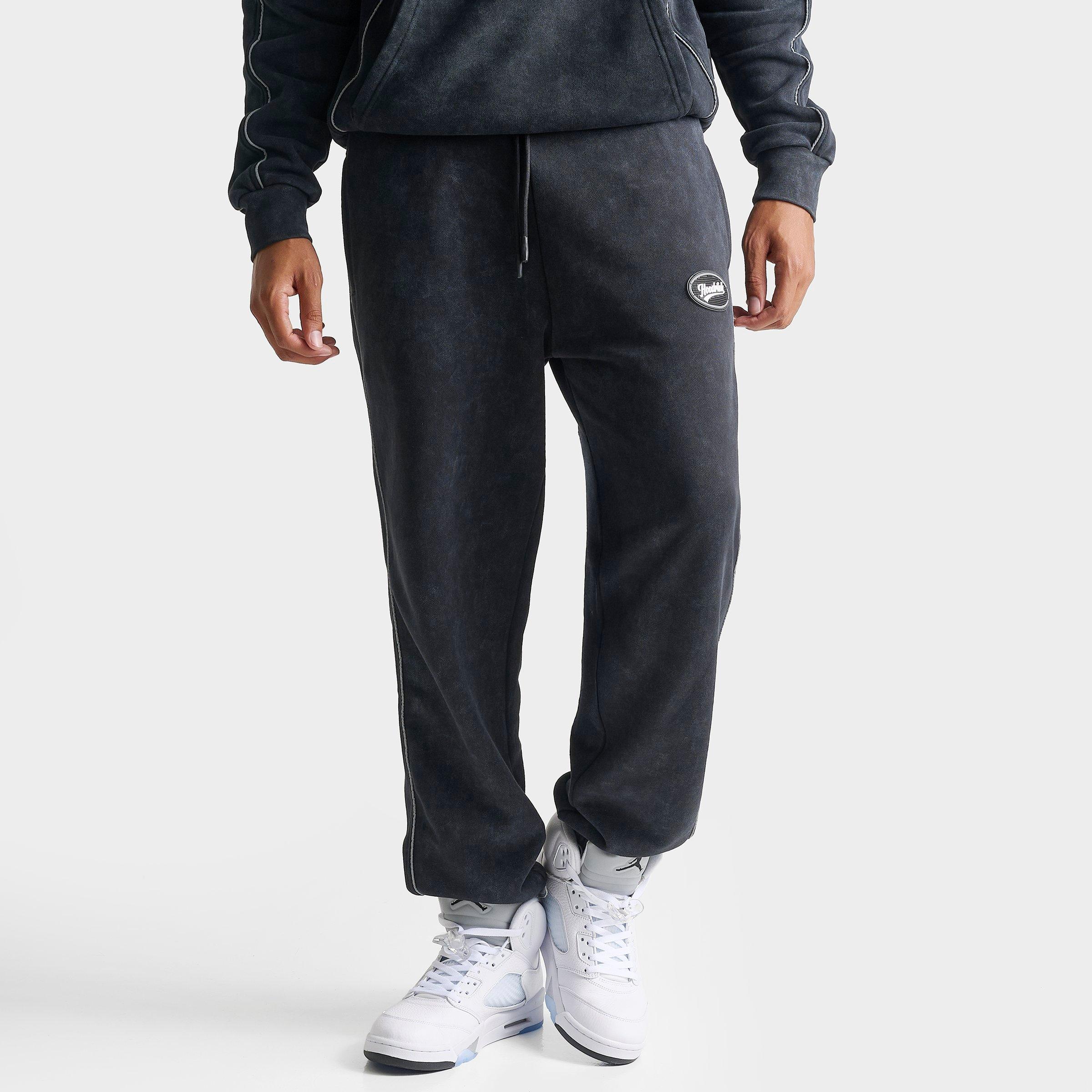 Hoodrich Men's Stade Cypher Fleece Jogger Pants in Black Wash Size: Large