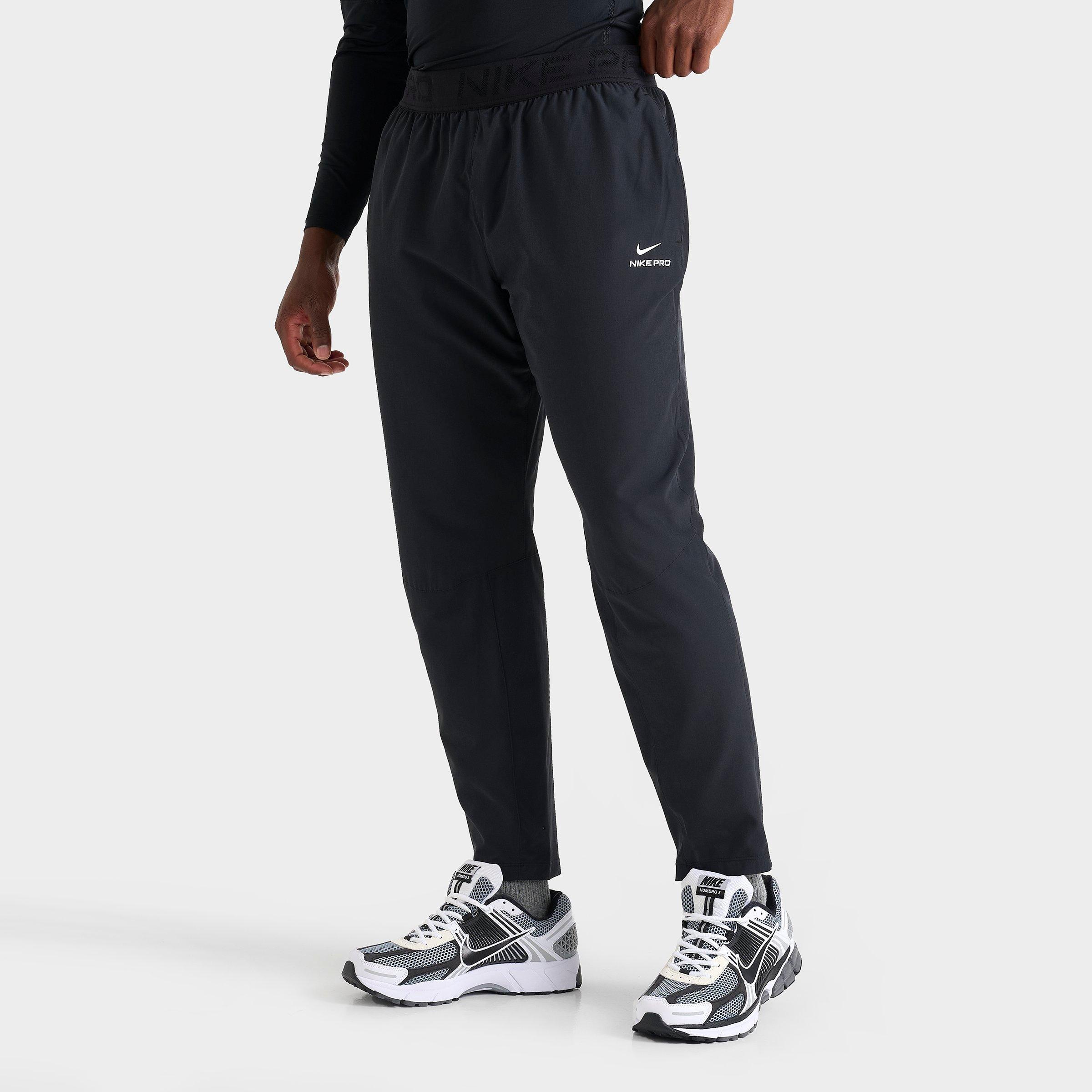 Nike Mens Pro Dri-FIT Training Pants in Black/White Size: Small